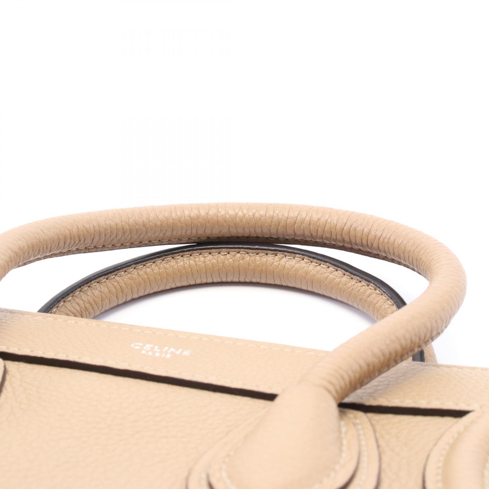 CELINE Luggage Nano Shopper Hand shoulder crossbody bag 189243