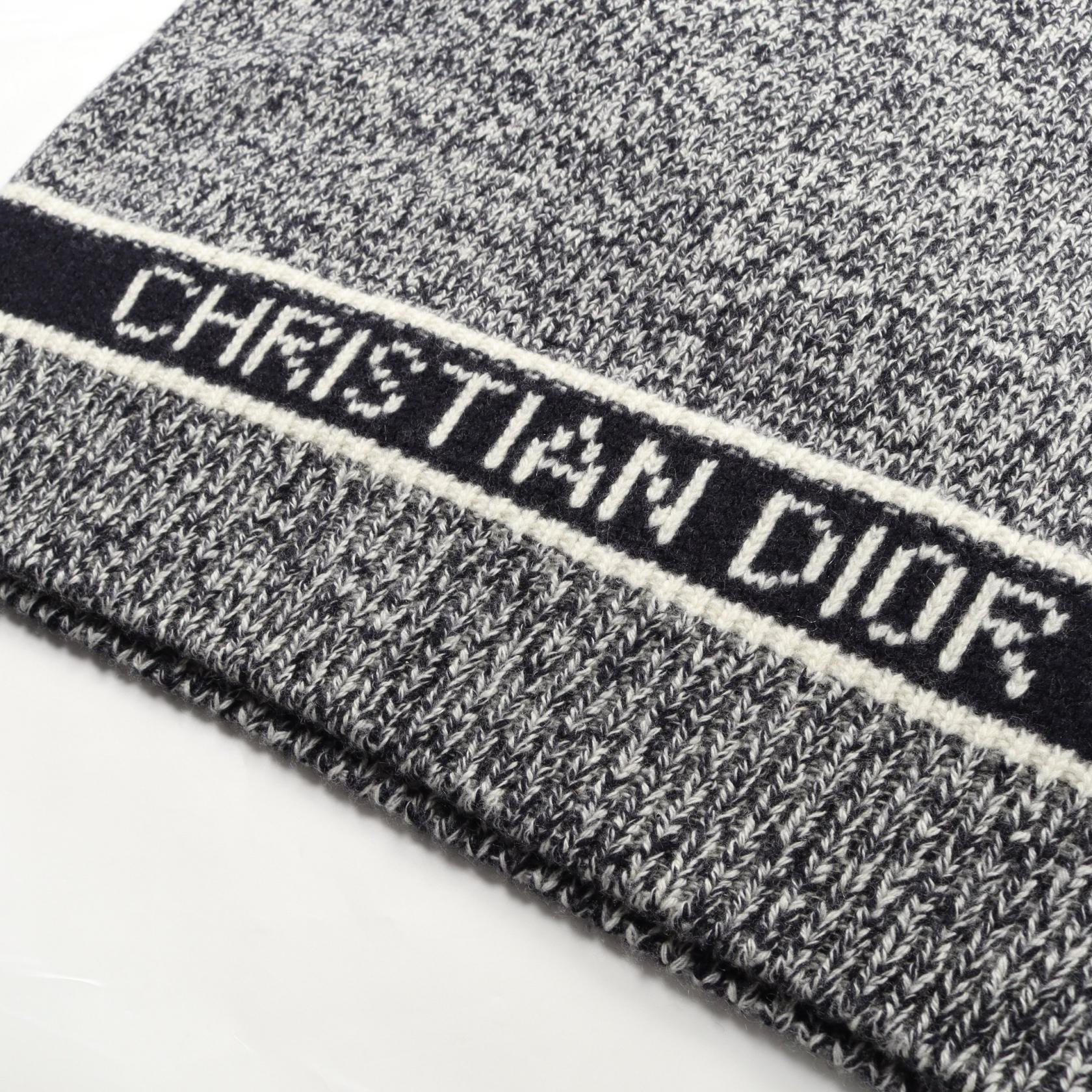 Christian Dior knitwear vest 054T01AM303 wool cashmere Navy