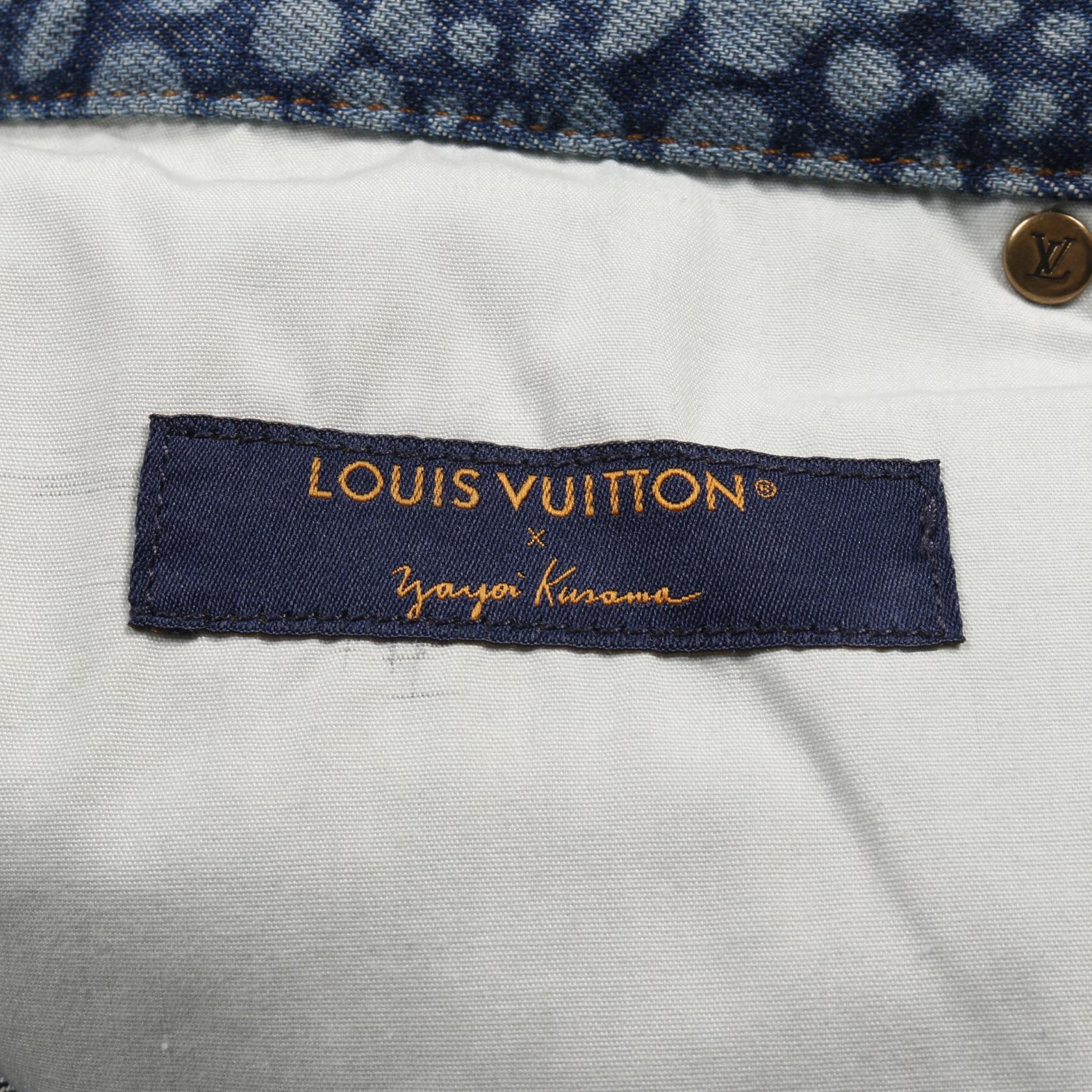 LOUIS VUITTON LV x YK Allover Pumpkin Denim pants jeans #32 RM232H