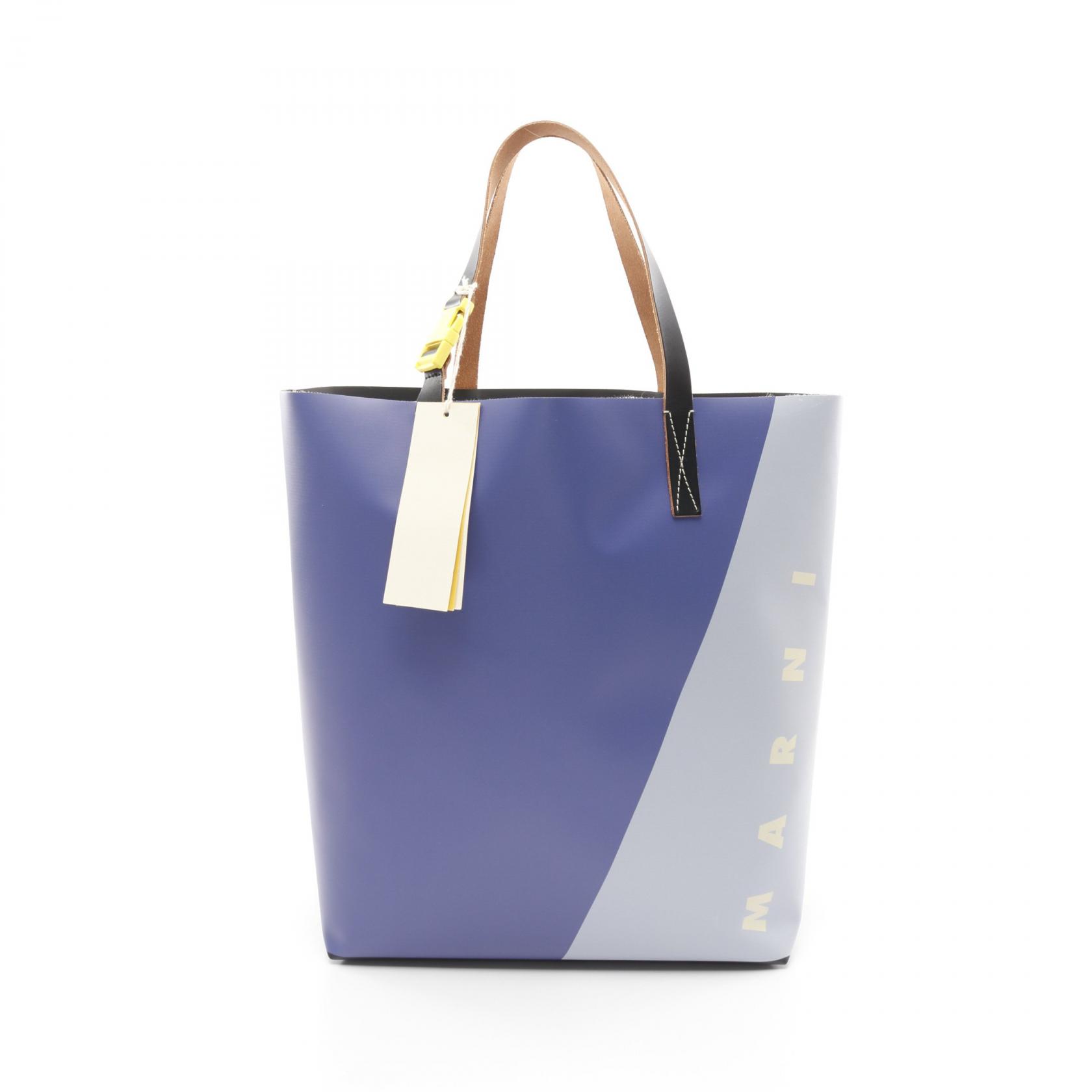 正規品 MARNI TRIBECA SHOPPING Marni Tribeca Shopping Bag - Opal/Estate Blue | UP THERE