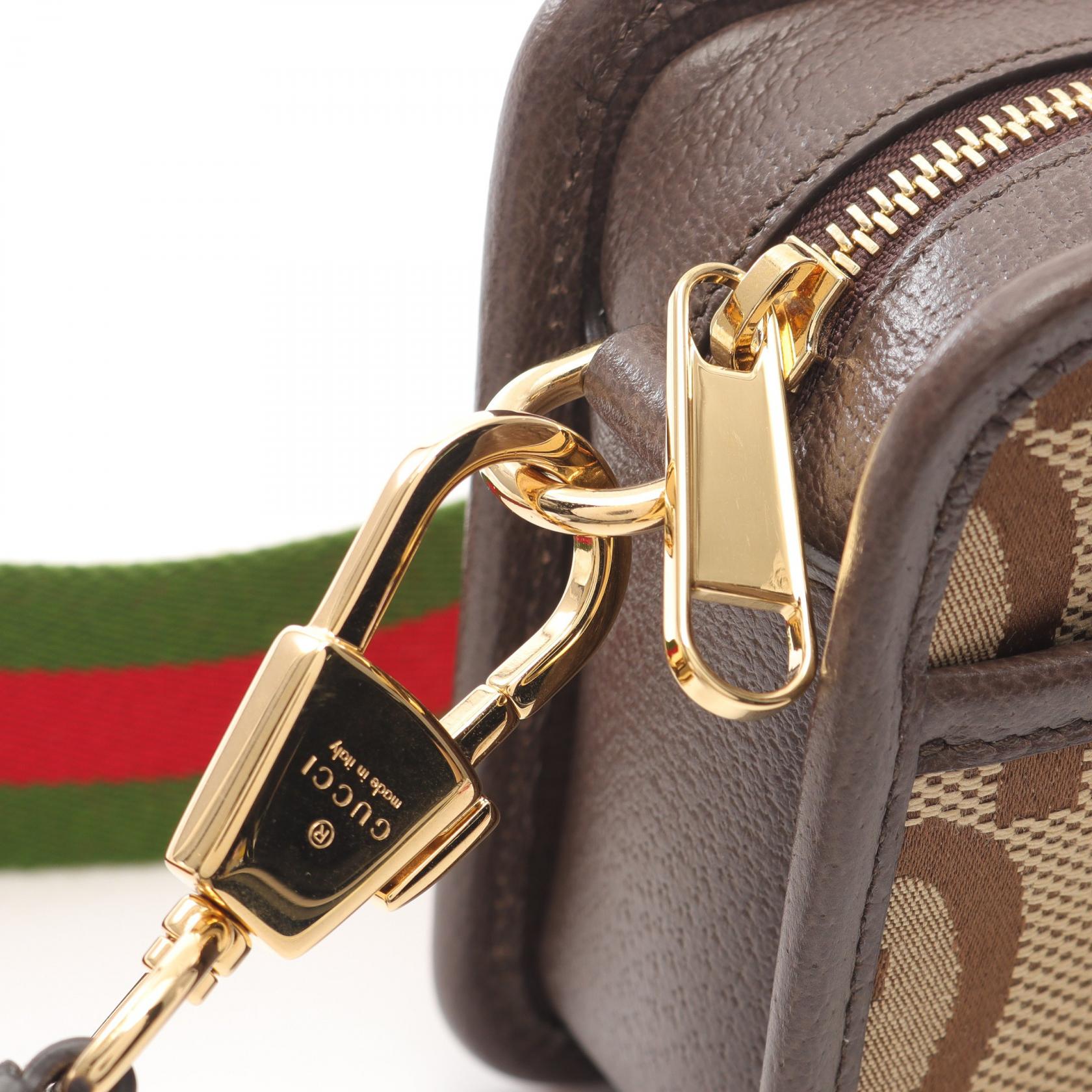 GUCCI Jumbo GG mini bag Shoulder crossbody Bag 696075 canvas