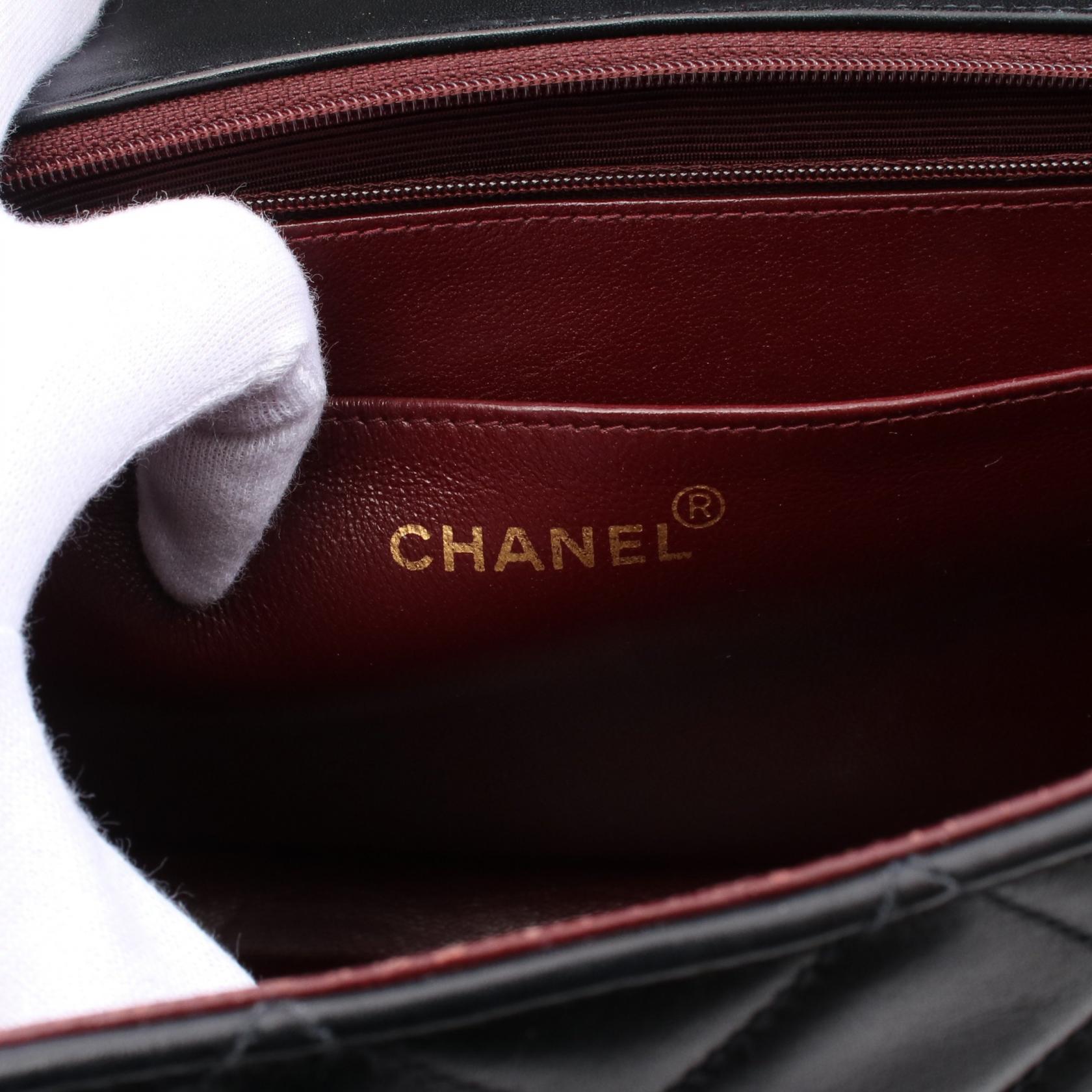 CHANEL Jumbo Matelasse 34 Shoulder Bag A01094 Lamb sheep leather