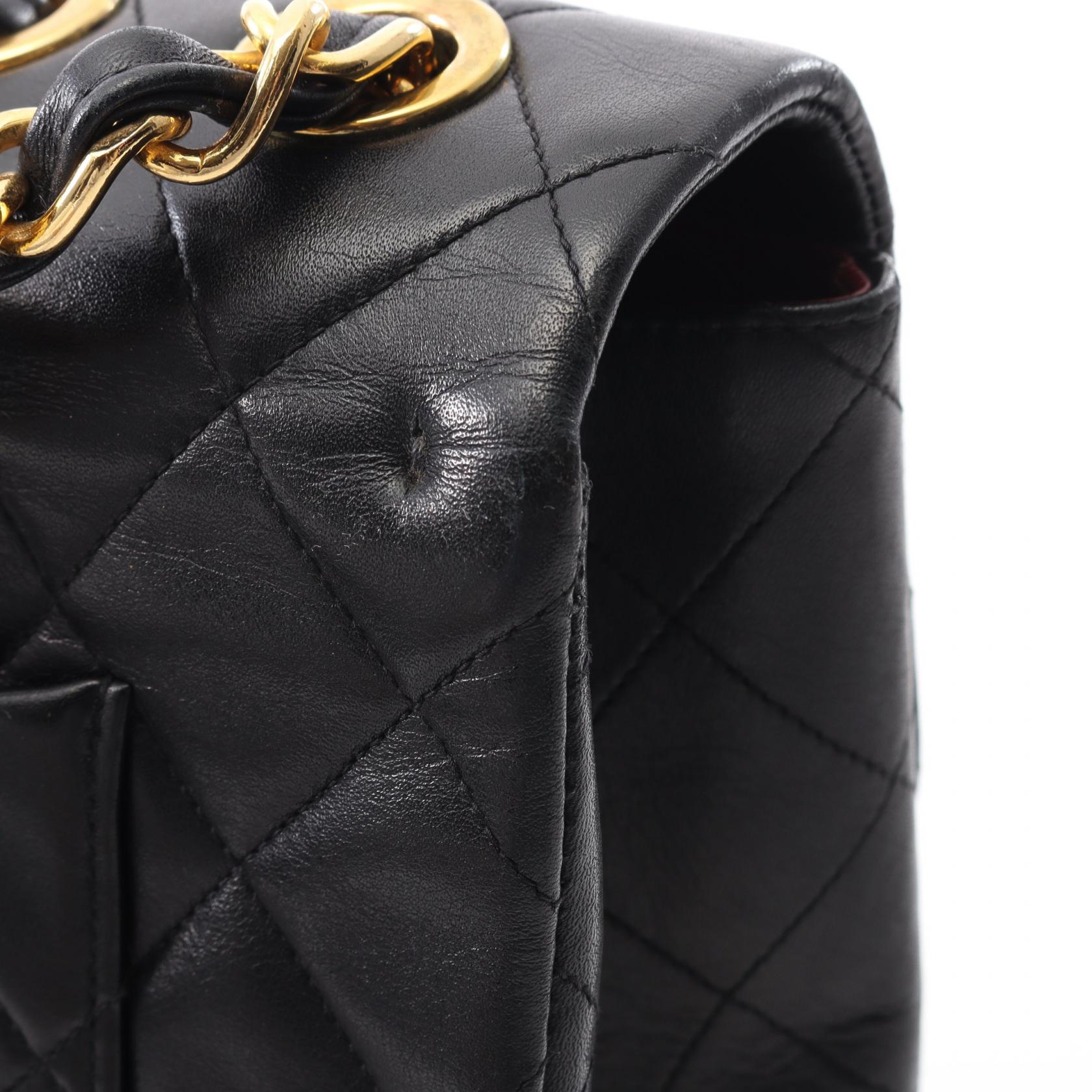 CHANEL Jumbo Matelasse 34 Shoulder Bag A01094 Lamb sheep leather