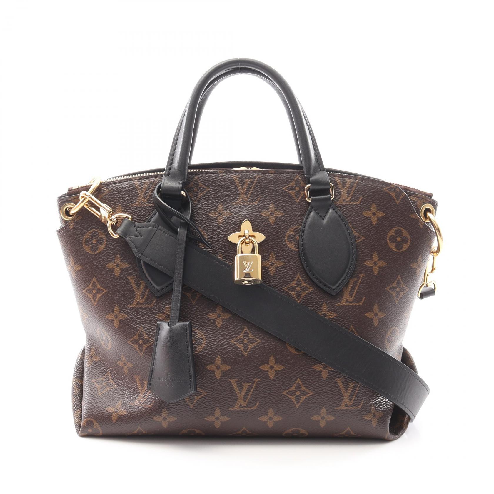 LOUIS VUITTON Flower Zipped Tote PM Shoulder Bag M44351 Monogram