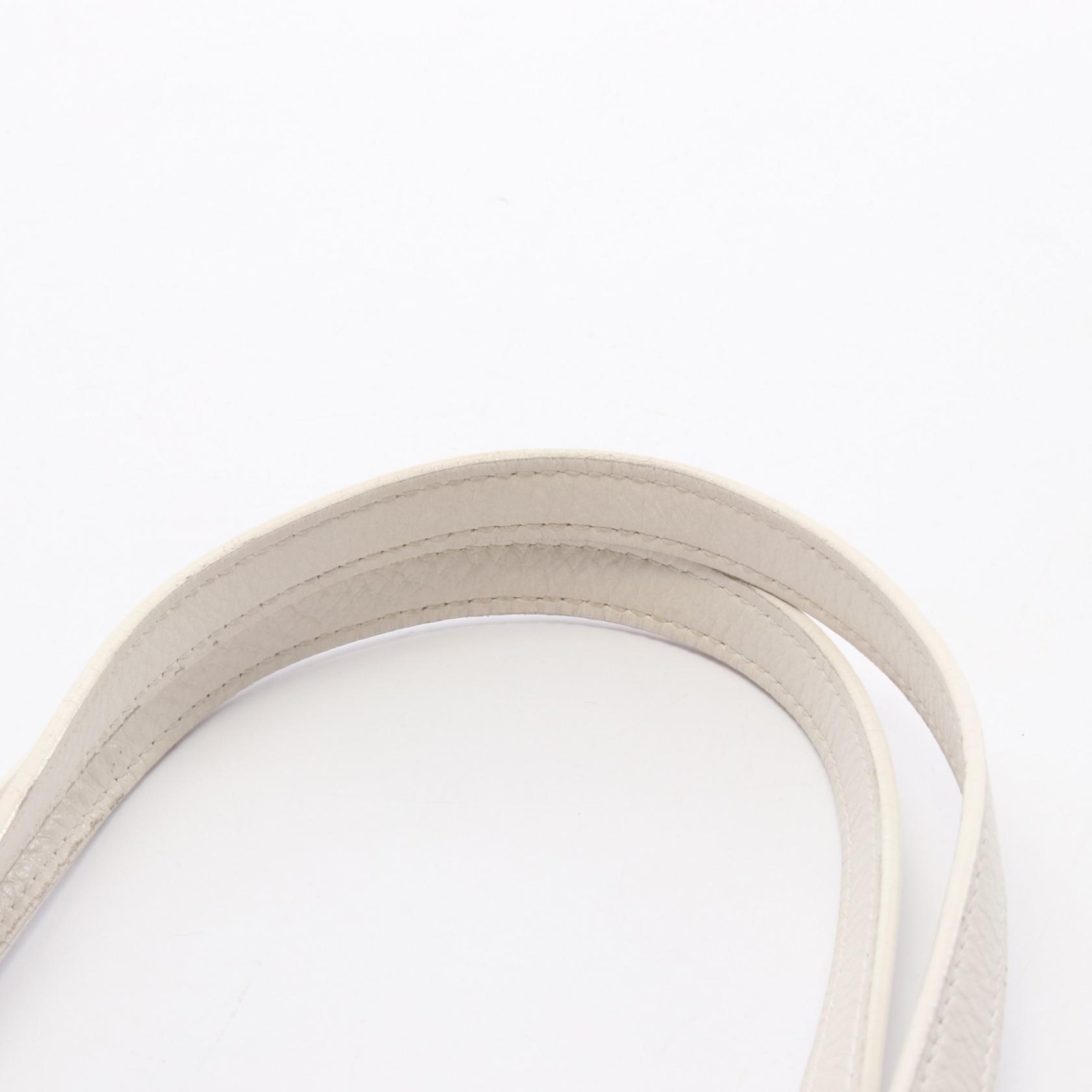 BALENCIAGA EVERYDAY TOTE XS Shoulder Bag 551810 leather White Used