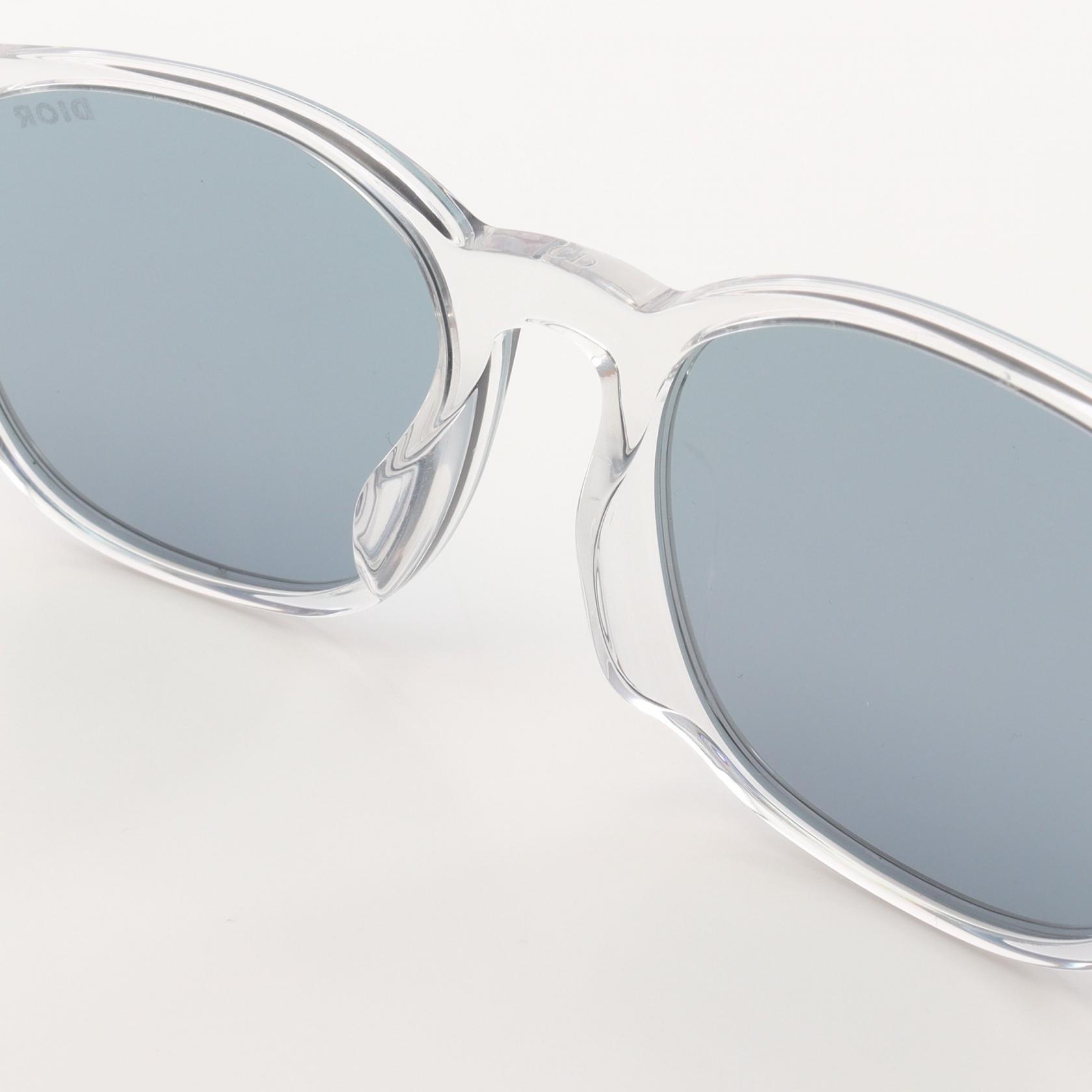 NEW DIOR SUNGLASSES INDIOR S1F 85B7 UNISEX TRANSPARENT EYEWEAR DIOR Dior Oblique S1F Transparent Black Square Sunglasses | DIOR main image 3