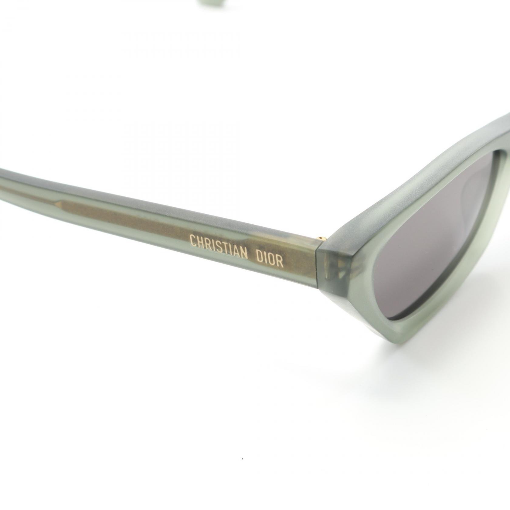 80\'s 90\'s Small CHRISTIAN DIOR Sunglasses Eyewear Silver Metal Frames Green Lens Christian Dior 1960s  main image 2