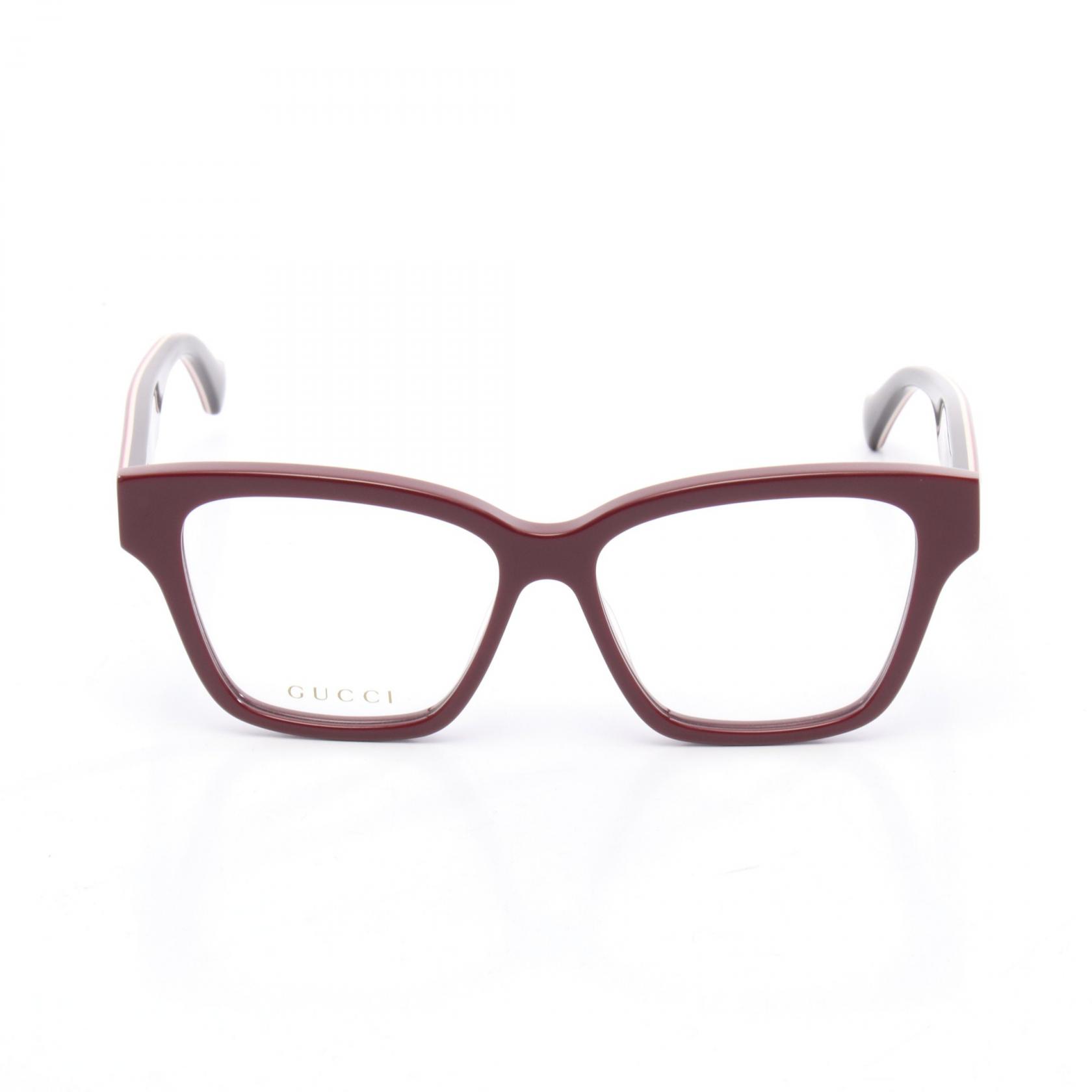 GUCCI Interlocking G Glasses GG1302O Plastic Bordeaux Beige 