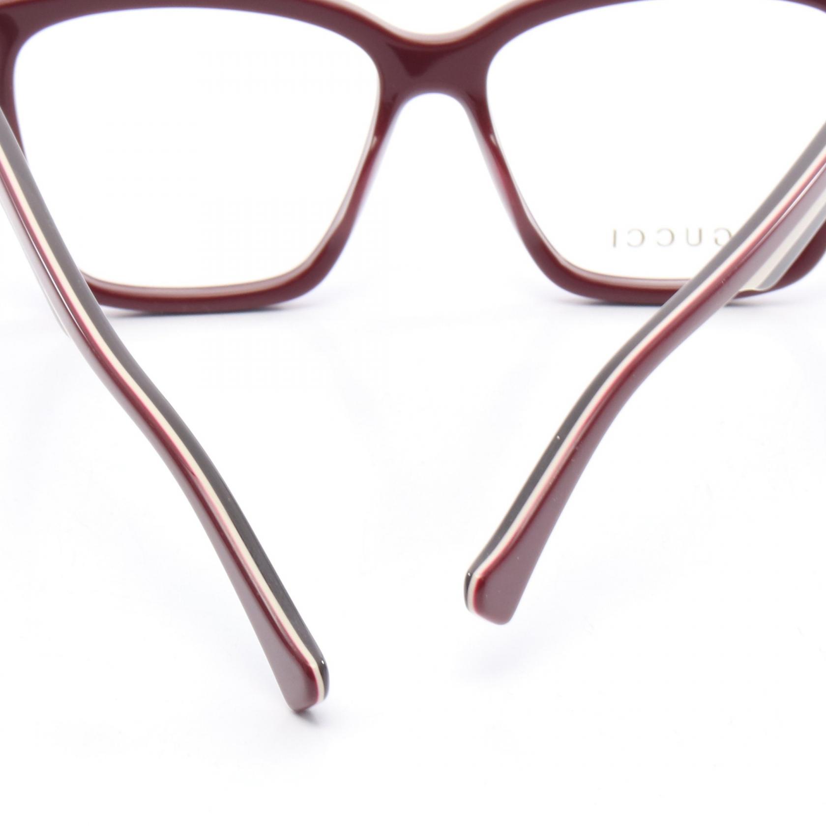 GUCCI Interlocking G Glasses GG1302O Plastic Bordeaux Beige  display picture 3