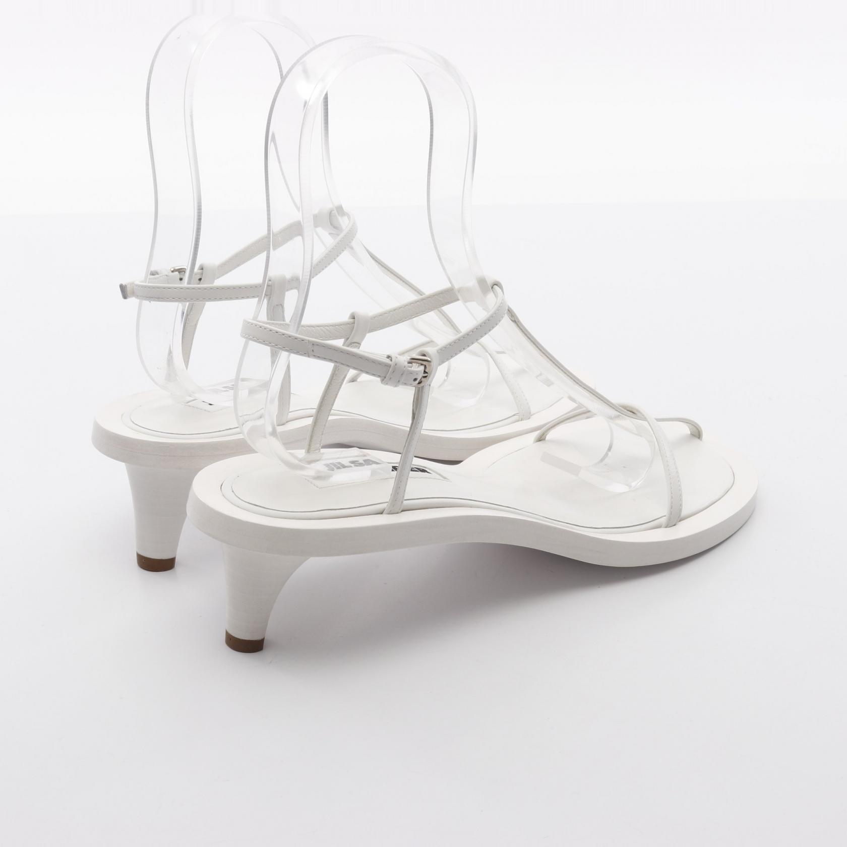 美品JIL SANDER レザーサンダル サイズ 37 ホワイト JIL SANDER Multi-strap Sandals leather White Size 37 Used Women | eBay