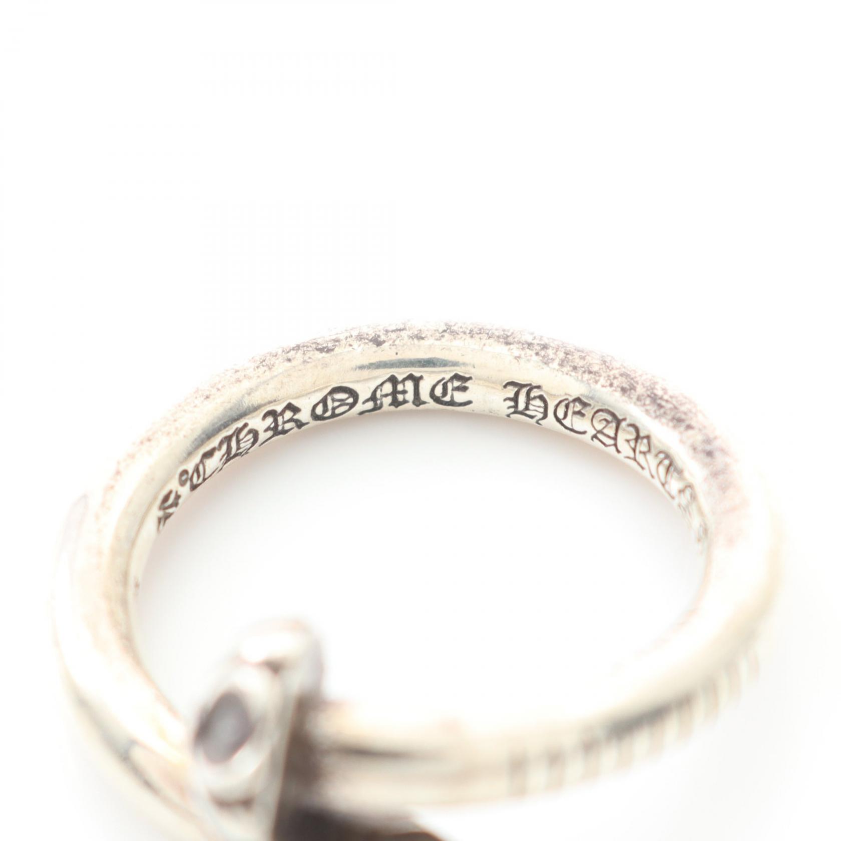 CHROME HEARTS NAIL CRSBALL Ring Silver925 Used mens US size 8.25