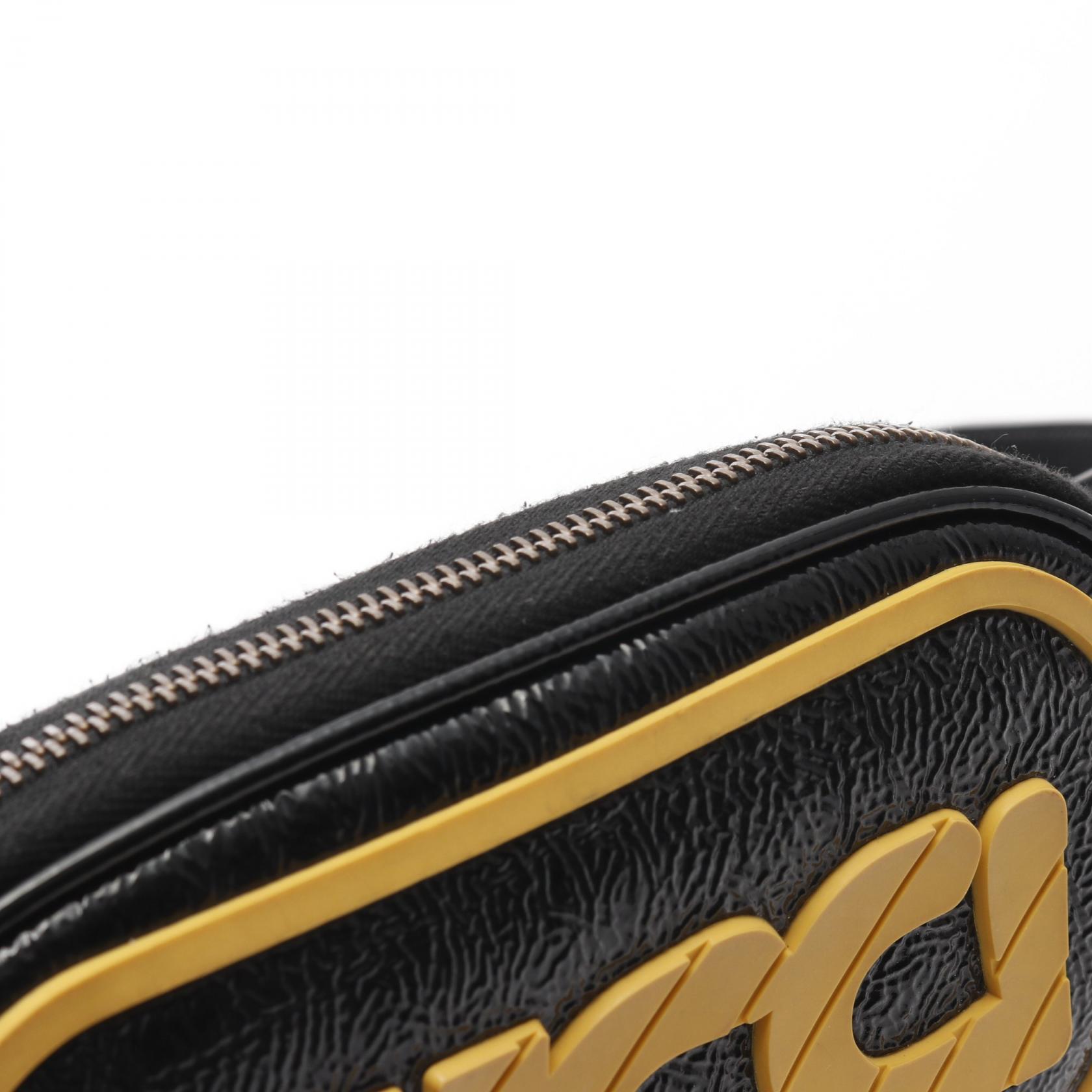 GUCCI Game Patch Belt Bag Waist Body Patent Leather Women\'s Black 529428 GUCCI Game Patch Logo Belt Bum Waist Bag 529428 Patent  main image 3