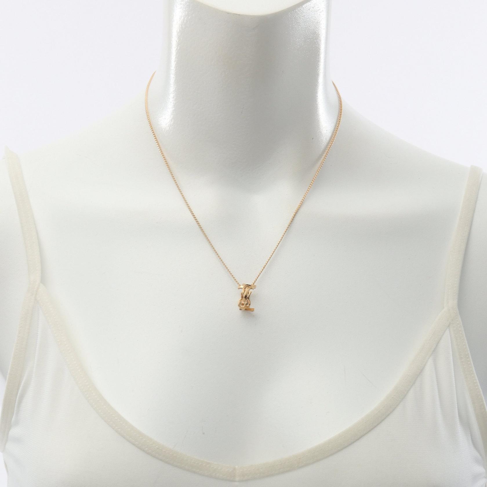 ネックレス・ペンダント CASSANDRE NECKLACE SAINT LAURENT Cassandra Necklace Gold Plated NEW women