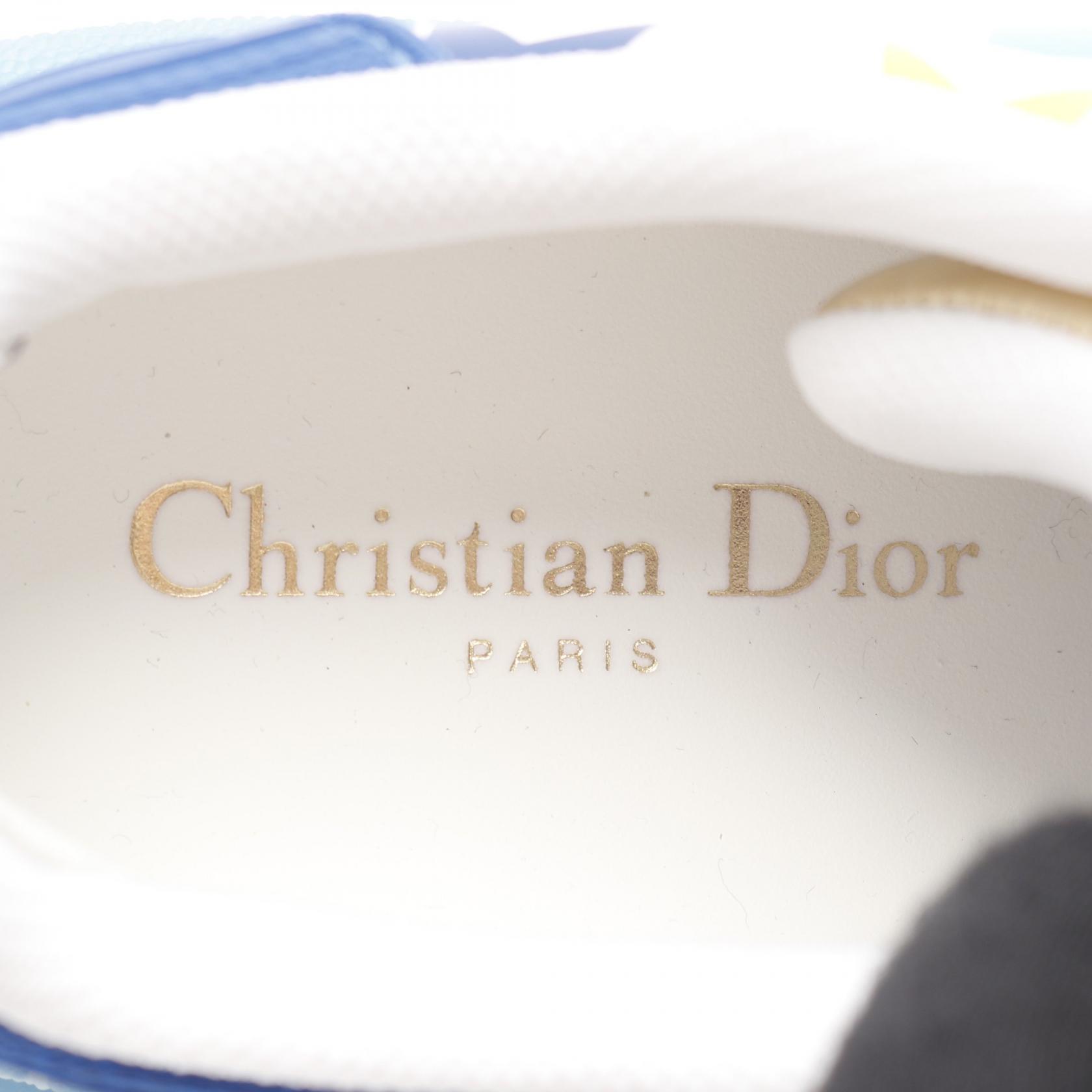 Christian Dior-ID sneakers shoes leather rubber White Blue