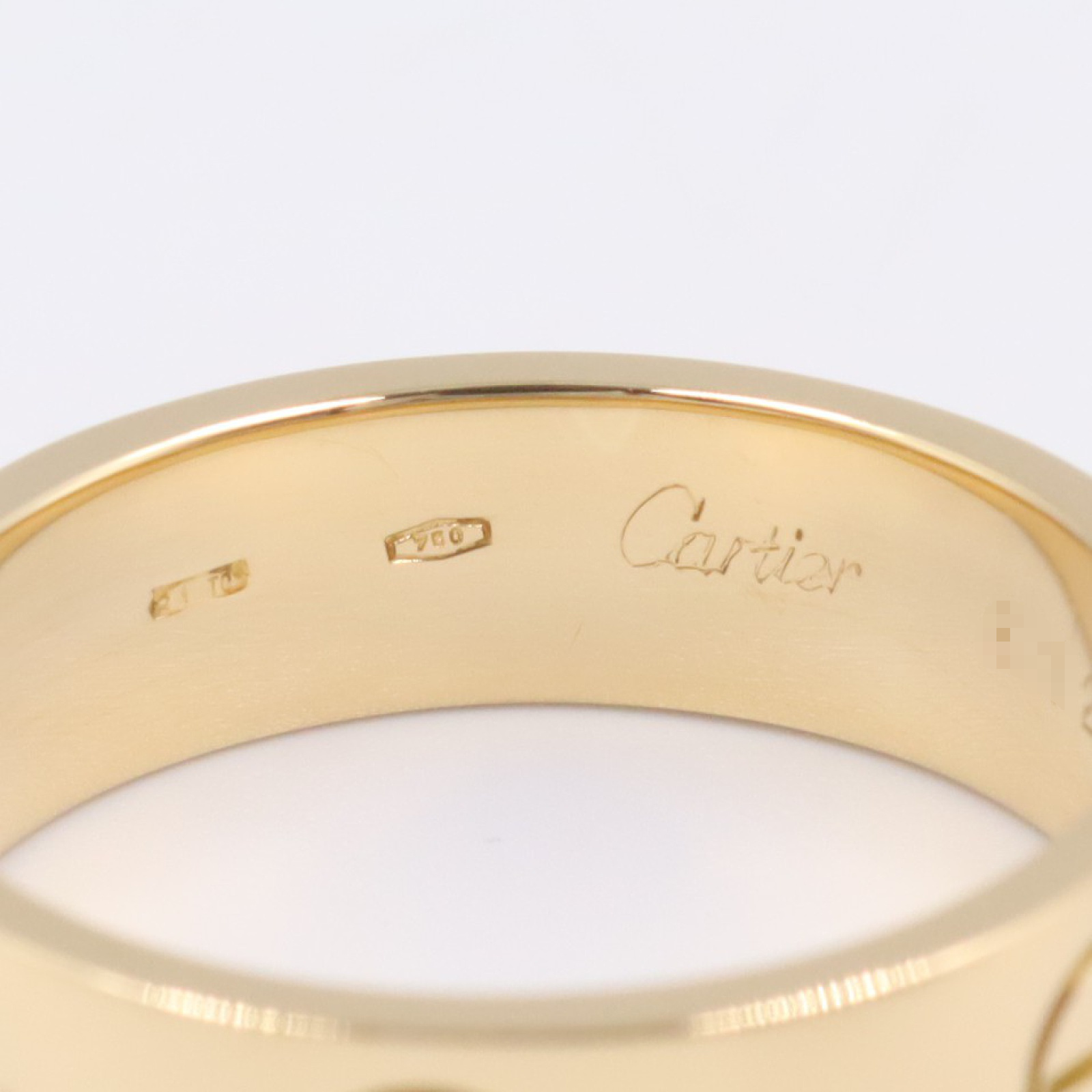 CARTIER Love Ring 18KYG Yellow Gold Used unisex US size 8
