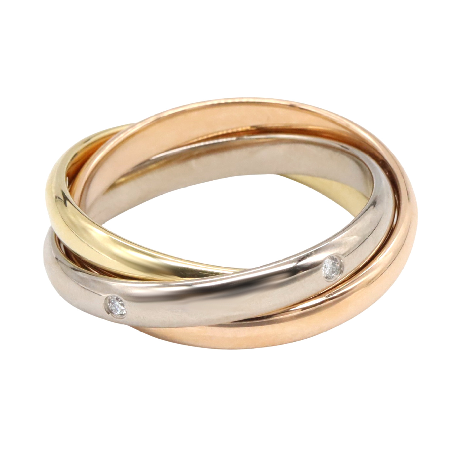 Cartier トリニティ ダイヤモンド5石　TRINITY 5DIAMONDS Trinity ring, classic model, 5 diamonds