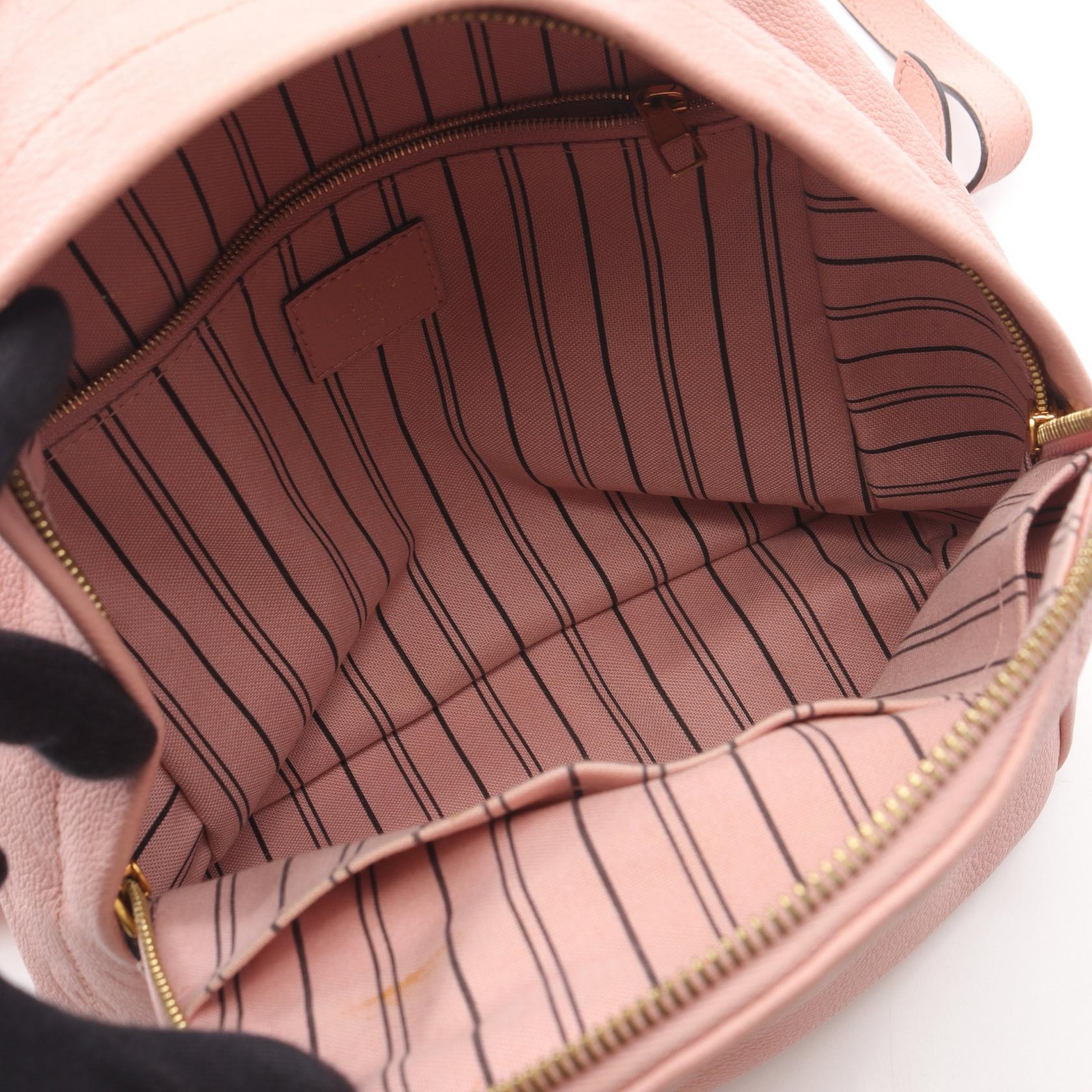 LOUIS VUITTON M44019 MonogramEmpreinte Sorbonne Backpack Bag LOUIS VUITTON Sorbonne Monogram Empreinte Leather Backpack Red main image 4