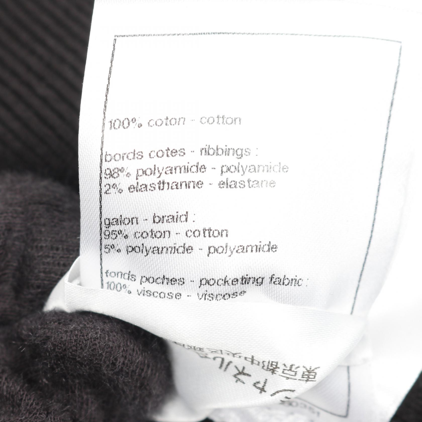 CHANEL COCO Mark lace Hoodie P76223V67500 cotton Black Used