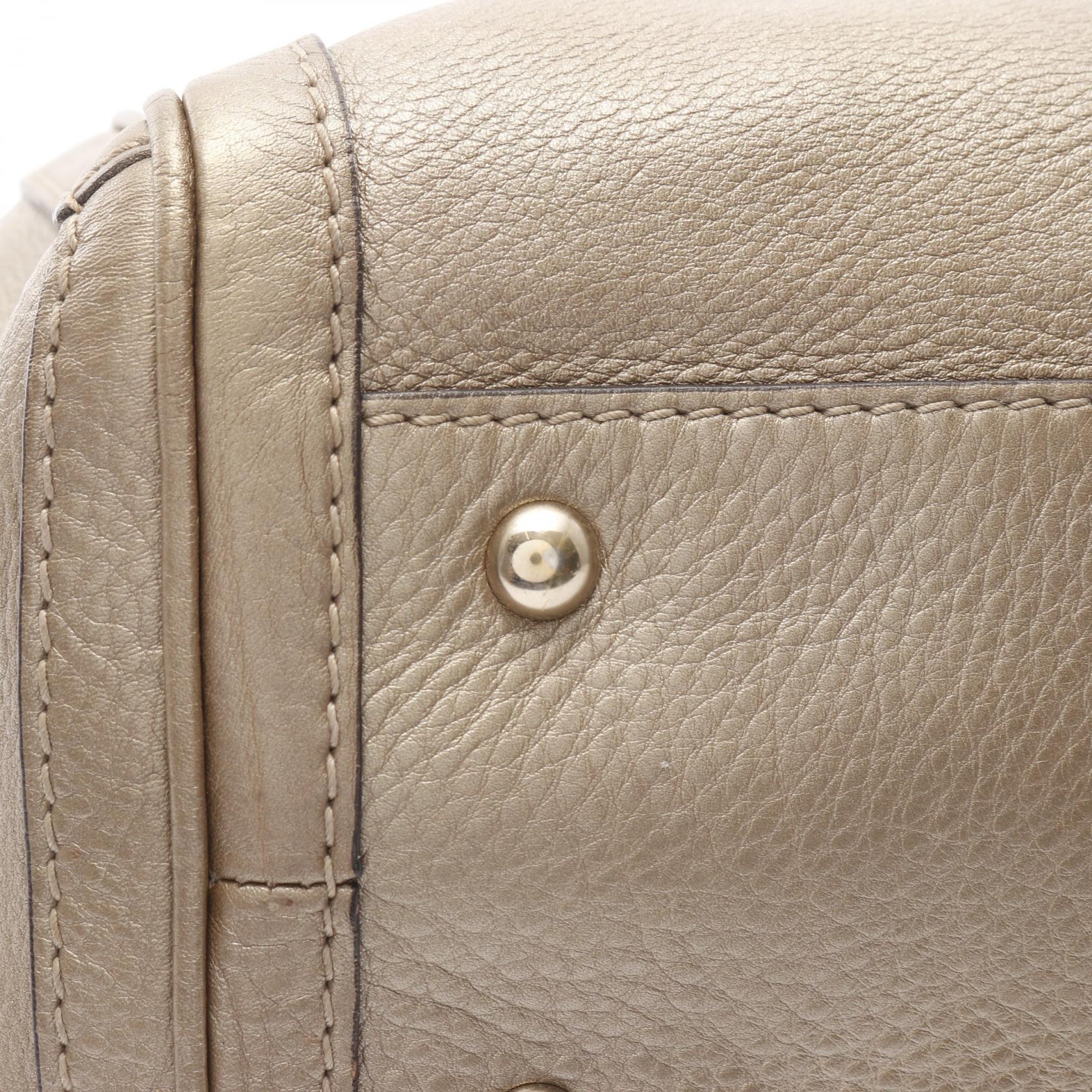 GUCCI Bella Bamboo Tote shoulder Bag 269945 leather Gold Used | eBay