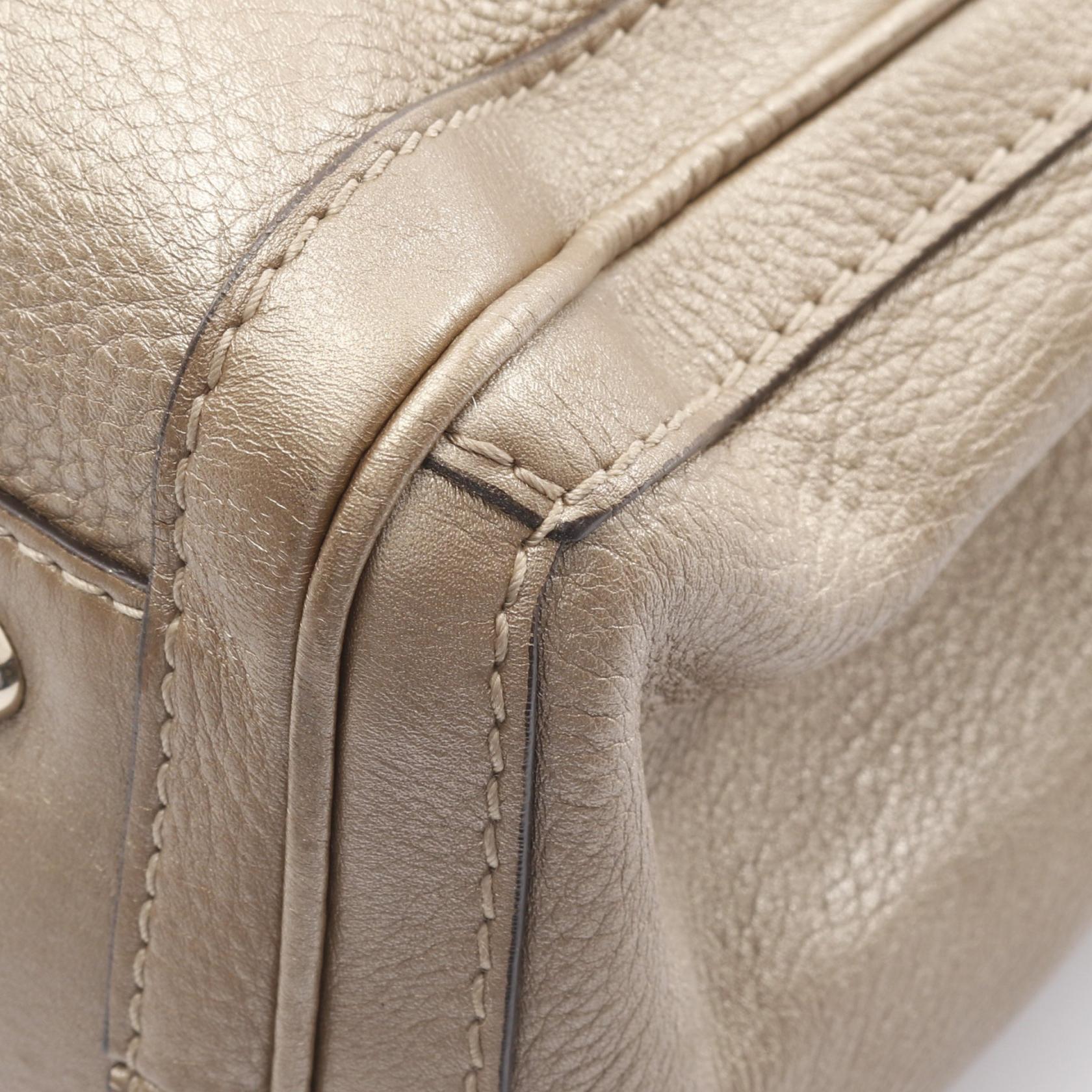 GUCCI Bella Bamboo Tote shoulder Bag 269945 leather Gold Used | eBay