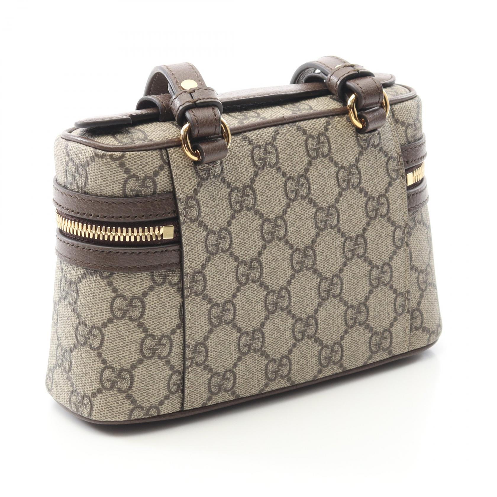 GUCCI ヴィンテージ　ヴァニティポーチ Gucci GG Vanity Handbag Grey