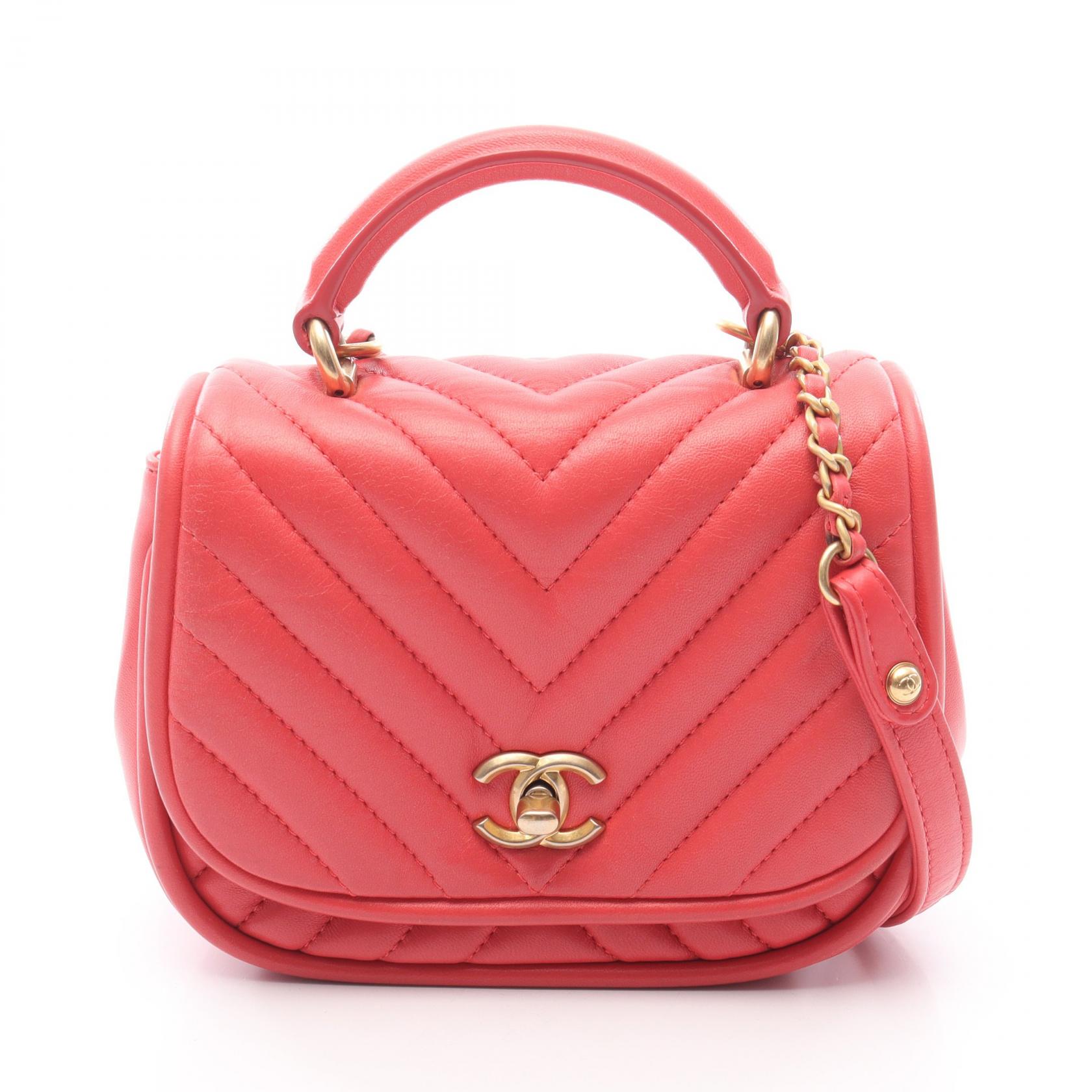 Chanel Chevron Stitch Chain Backpack Lambskin Pink Chanel | Chevron Urban Spirit Backpack | Large– TC main image 4