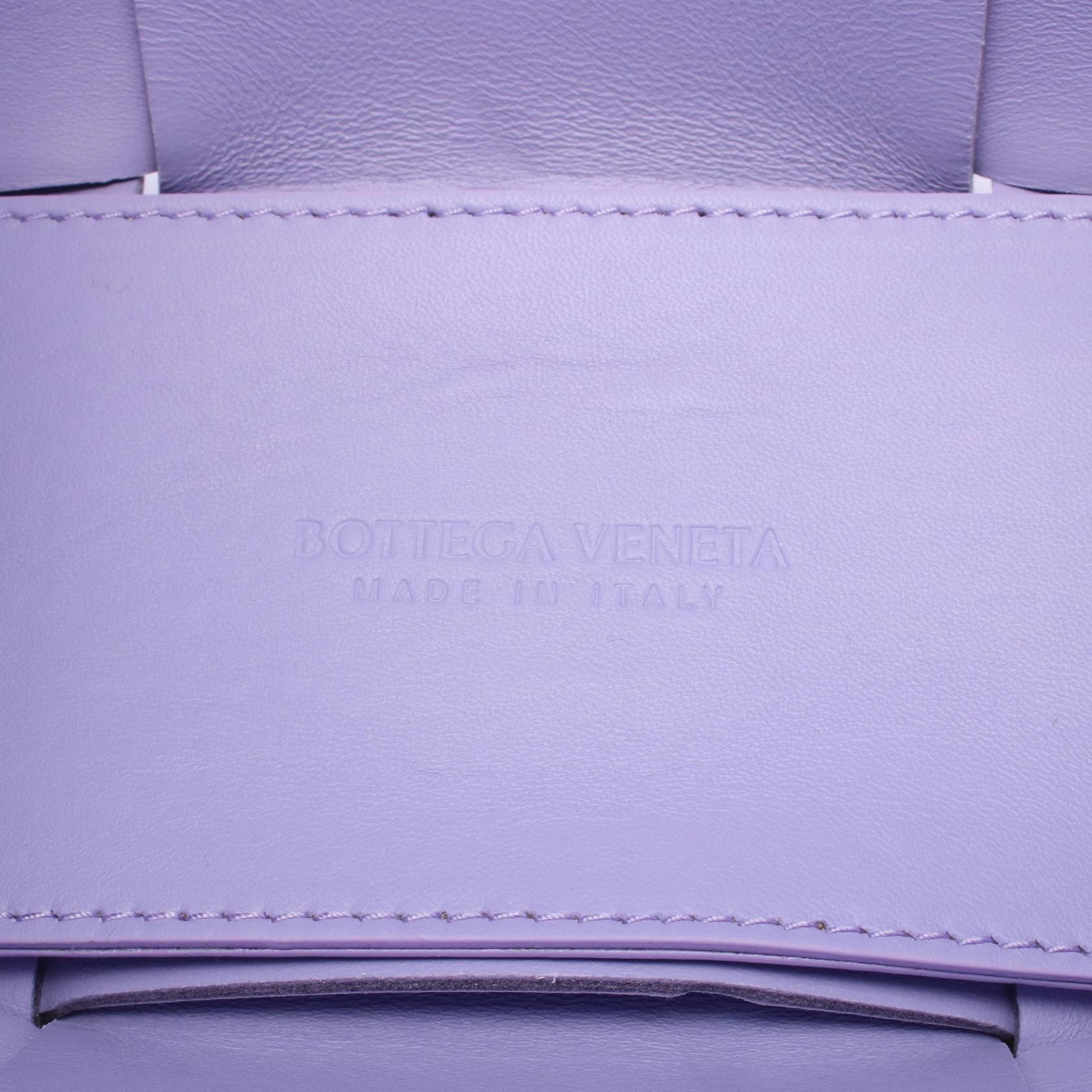 BOTTEGA VENETA Mini Arco 2Way Shoulder Tote Handbag Leather Purple