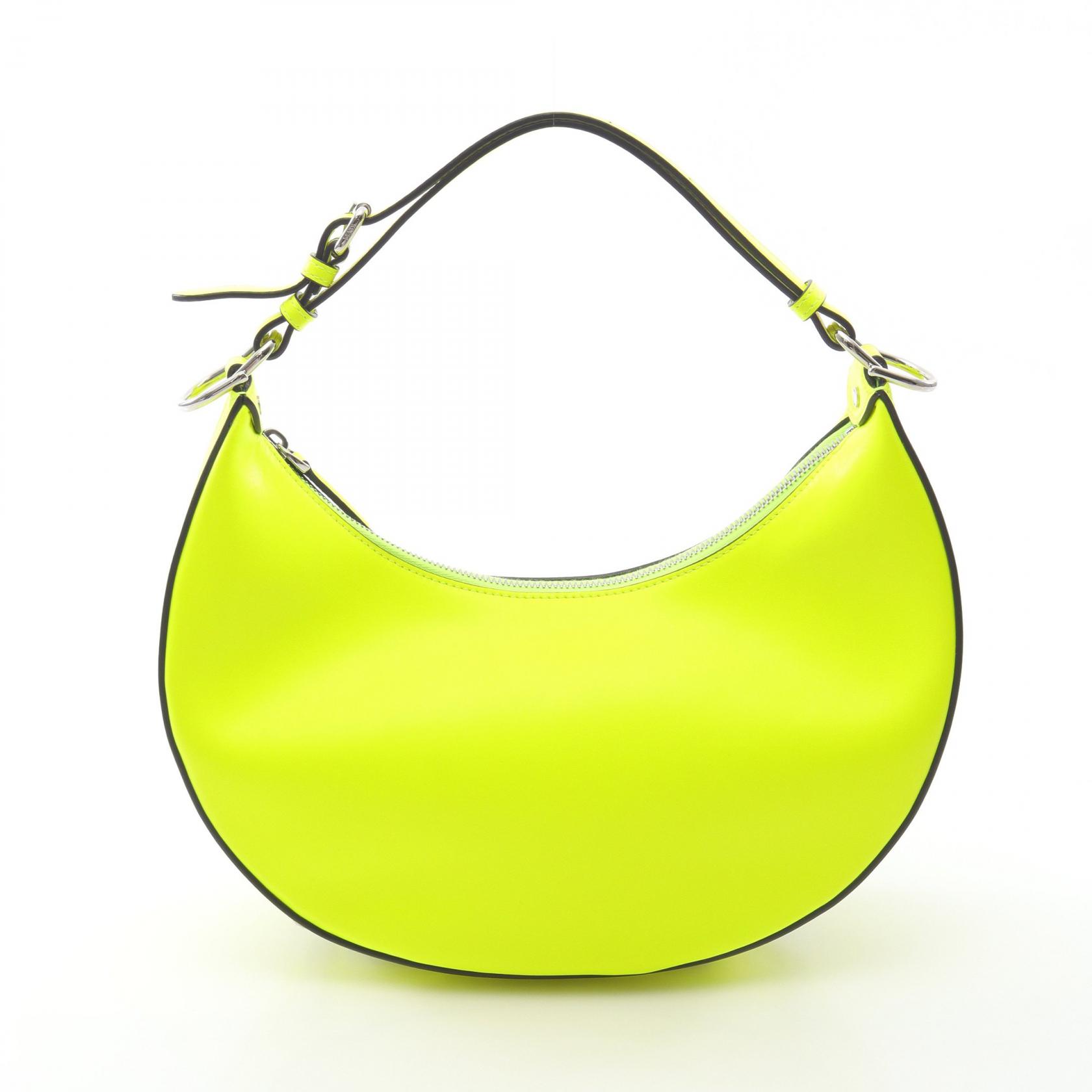 FENDI Handbag 8BR798 leather neon yellow Used Women | eBay