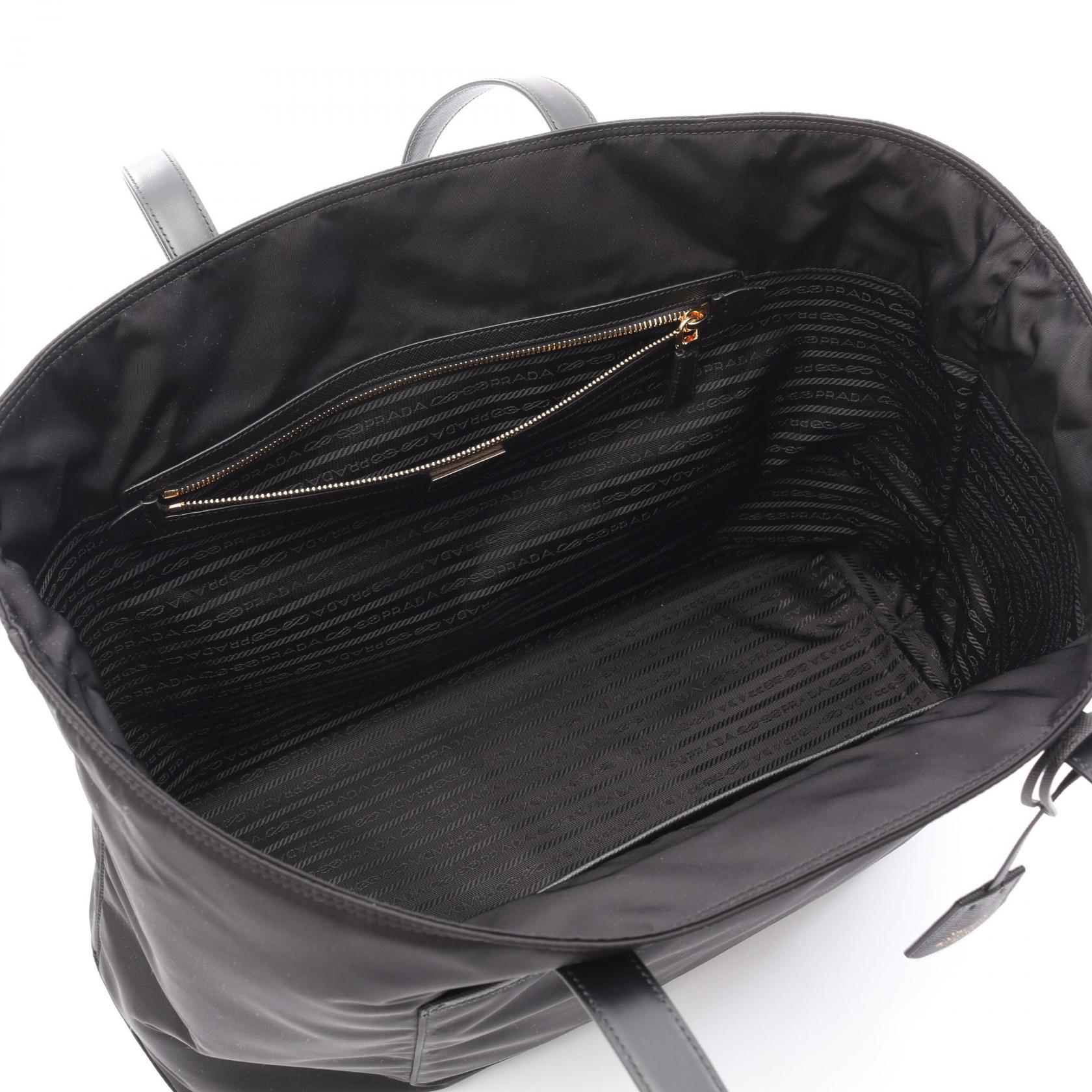 PRADA Re-Edition 1978 Tessuto + Saffiano Tote Bag Nylon Leather