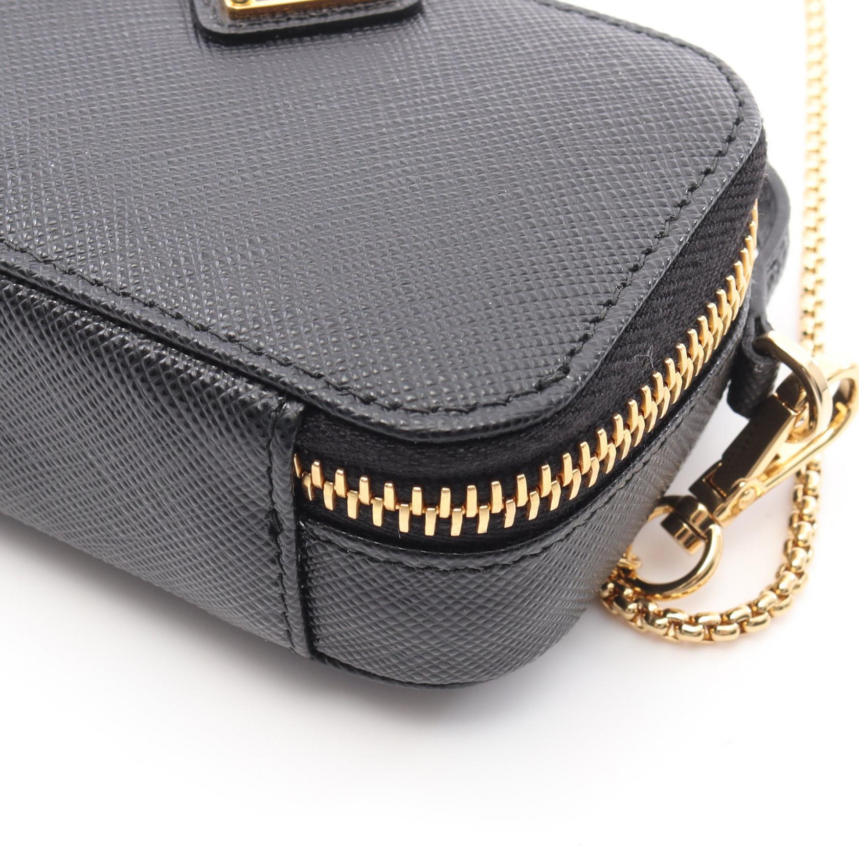 PRADA Triangle Mini Crossbody Shoulder Bag 1NR025 Saffiano Leather