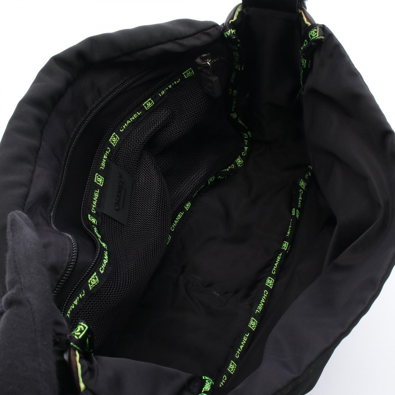 CHANEL Sports line COCO Mark Shoulder Bag A26709 Nylon rubber