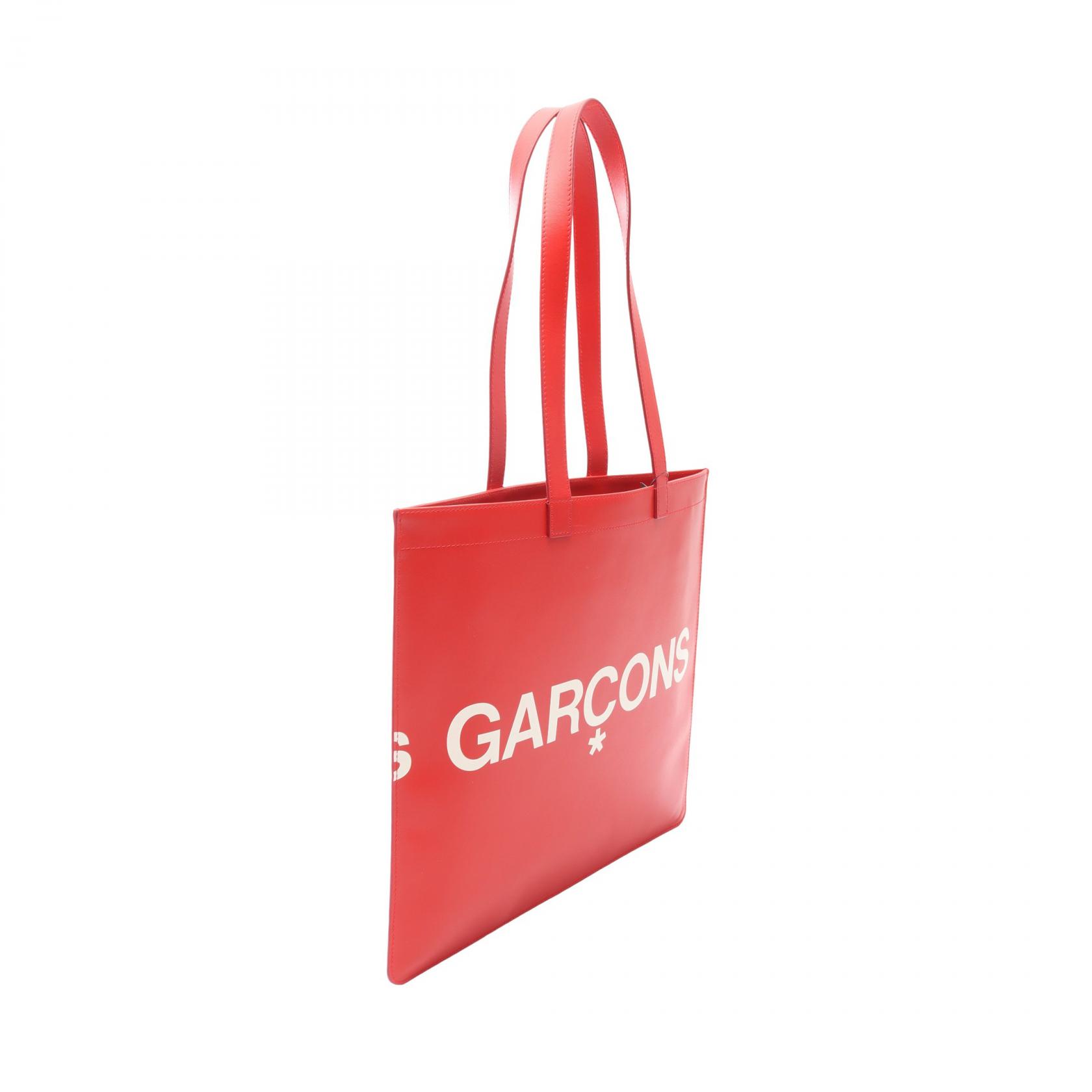 COMME des GARCONS HUGE LOGO Shoulder Tote Bag SA9001HL leather Red 