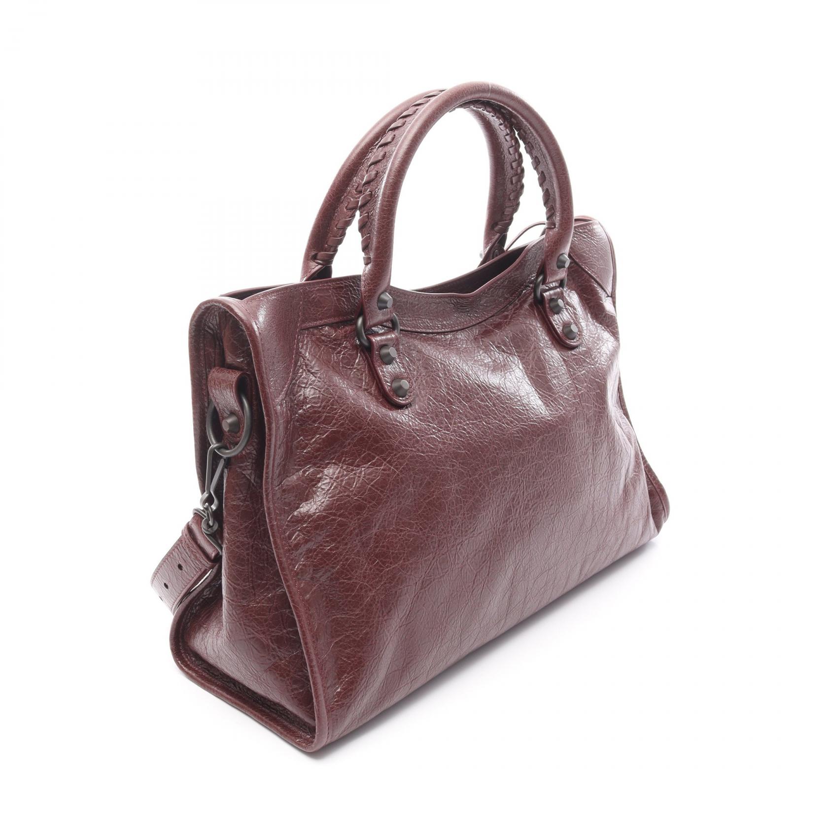 専用　balenciaga wool leather boston bag Balenciaga Black Arena Leather Giant Polly Boston Bag ○ Labellov