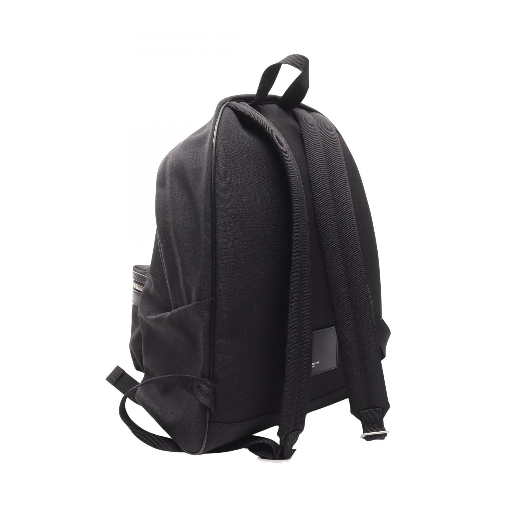 Saint Laurent Paris Rucksack Backpack Paris Leather Nylon Pre-Owned Yves Saint Laurent SAINT LAURENT PARIS Saint  main image 3