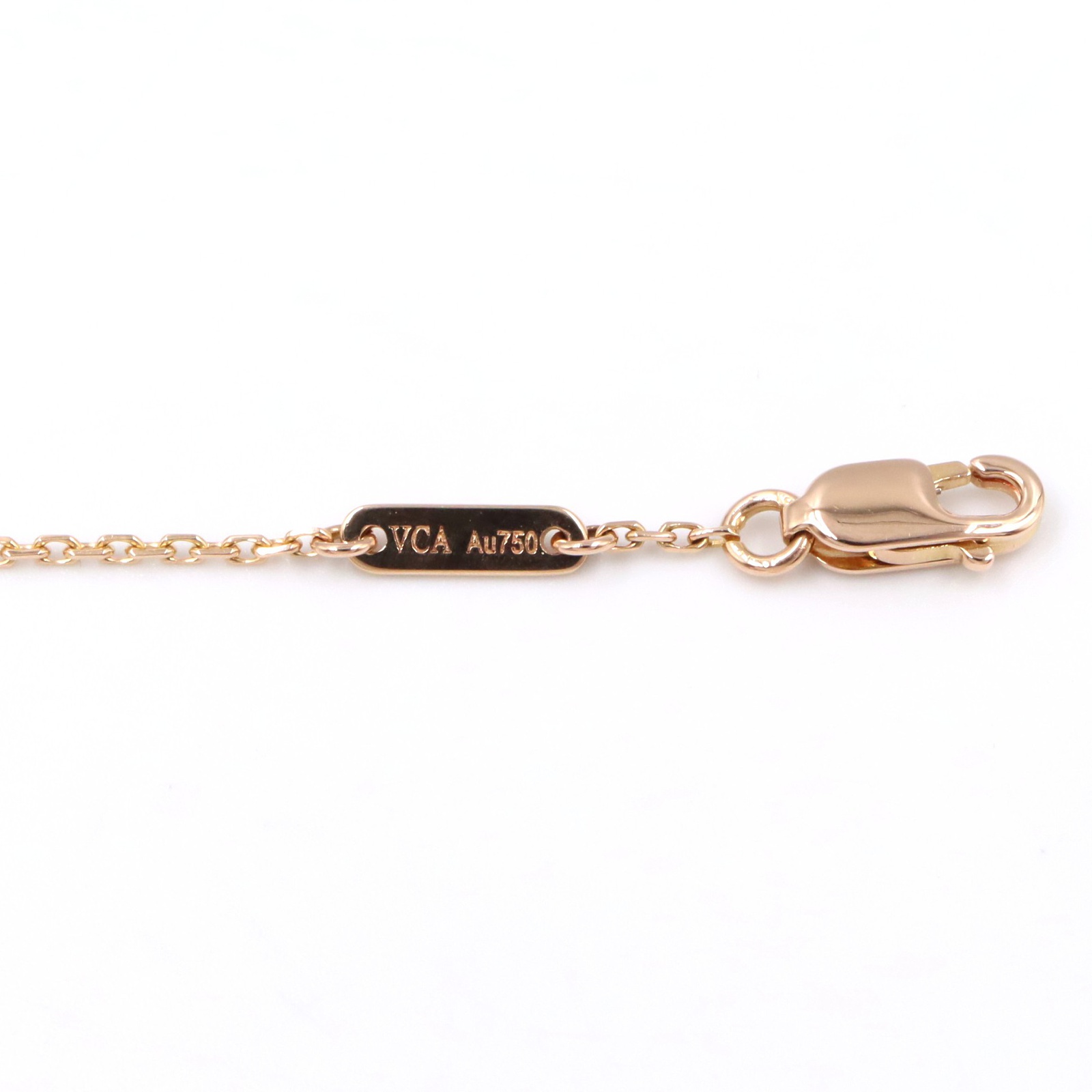 Van Cleef & Arpels Sweet Alhambra Heart Bracelet 18KRG Carnelian