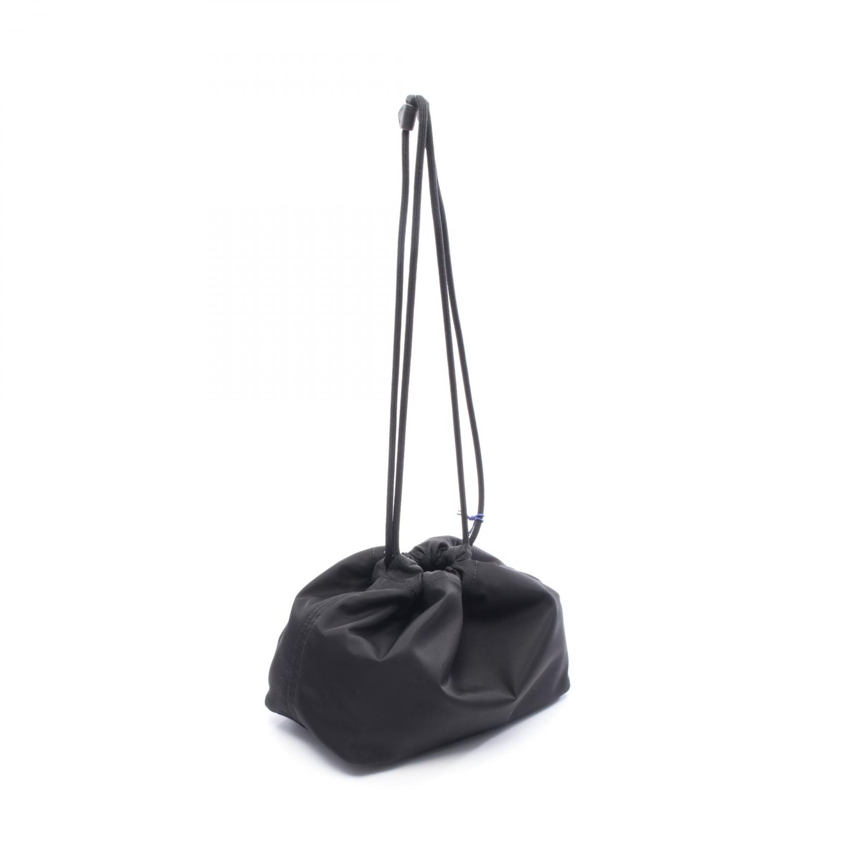 BURBERRY drawstring Handbag 8111317 Nylon leather Black Beige