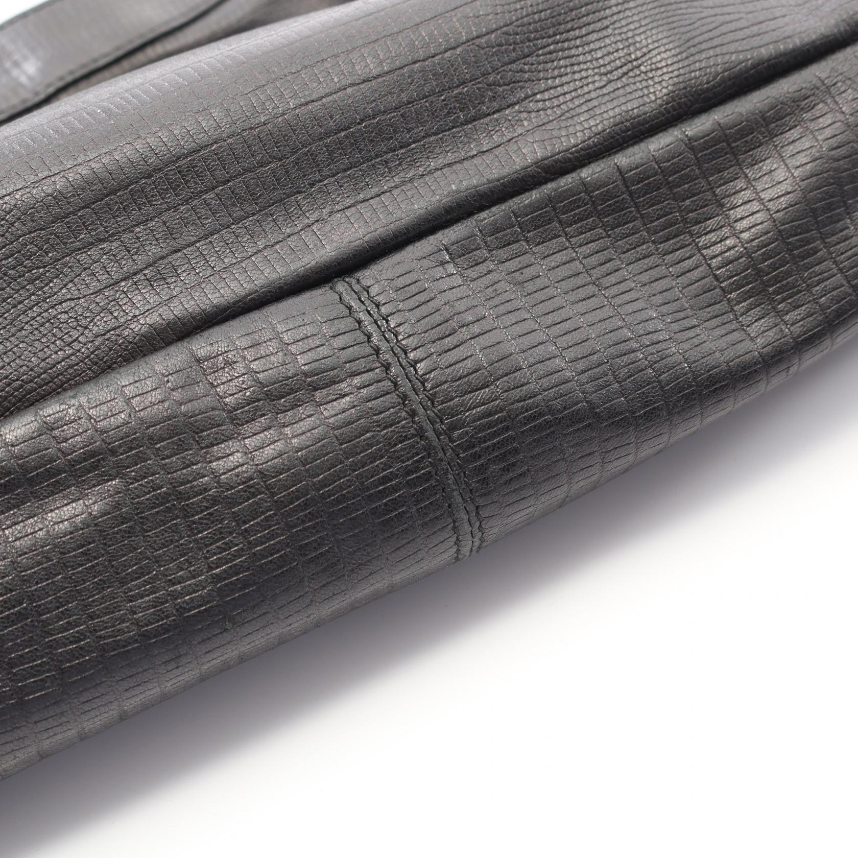 BALENCIAGA The first Shoulder Handbag leather Black Used