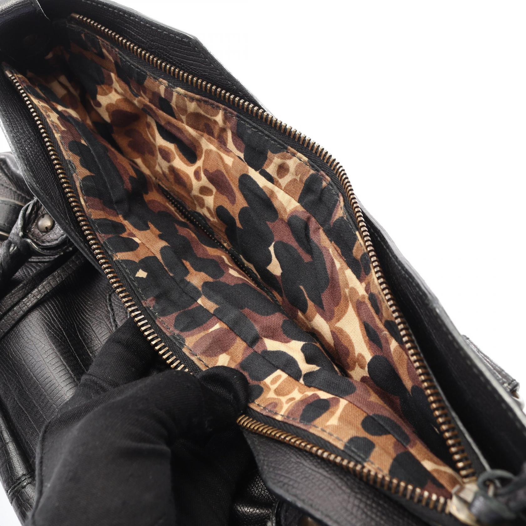 バッグ Balenciaga The First Shoulder Bag Black BALENCIAGA The first Shoulder Handbag leather Black Used