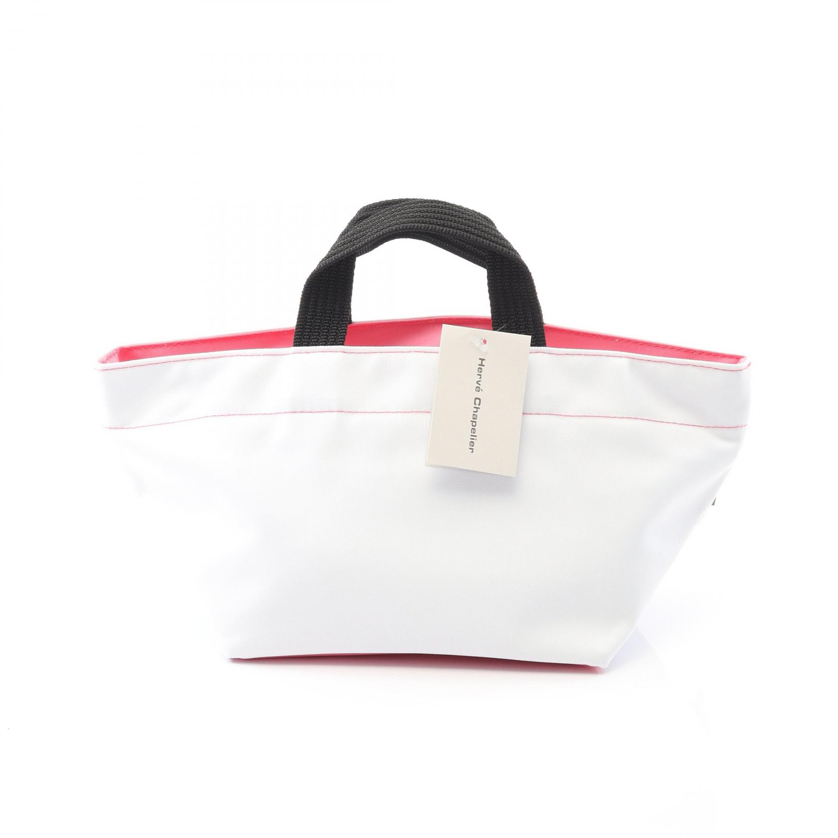 Herve Chapelier Nylon boat shaped tote S hand Bag 901N 01 56 blanc
