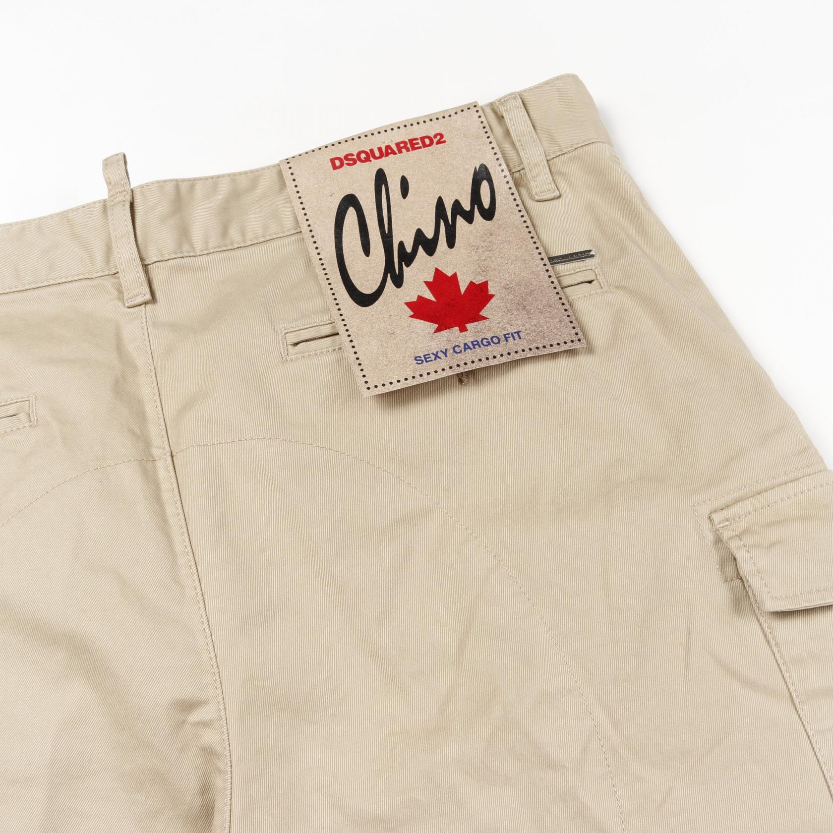 DSQUARED2 セクシーカーゴパンツ DSQUARED2】SEXY CARGO PANTS カーゴパンツ ベージュ SS24 (D SQUARED2