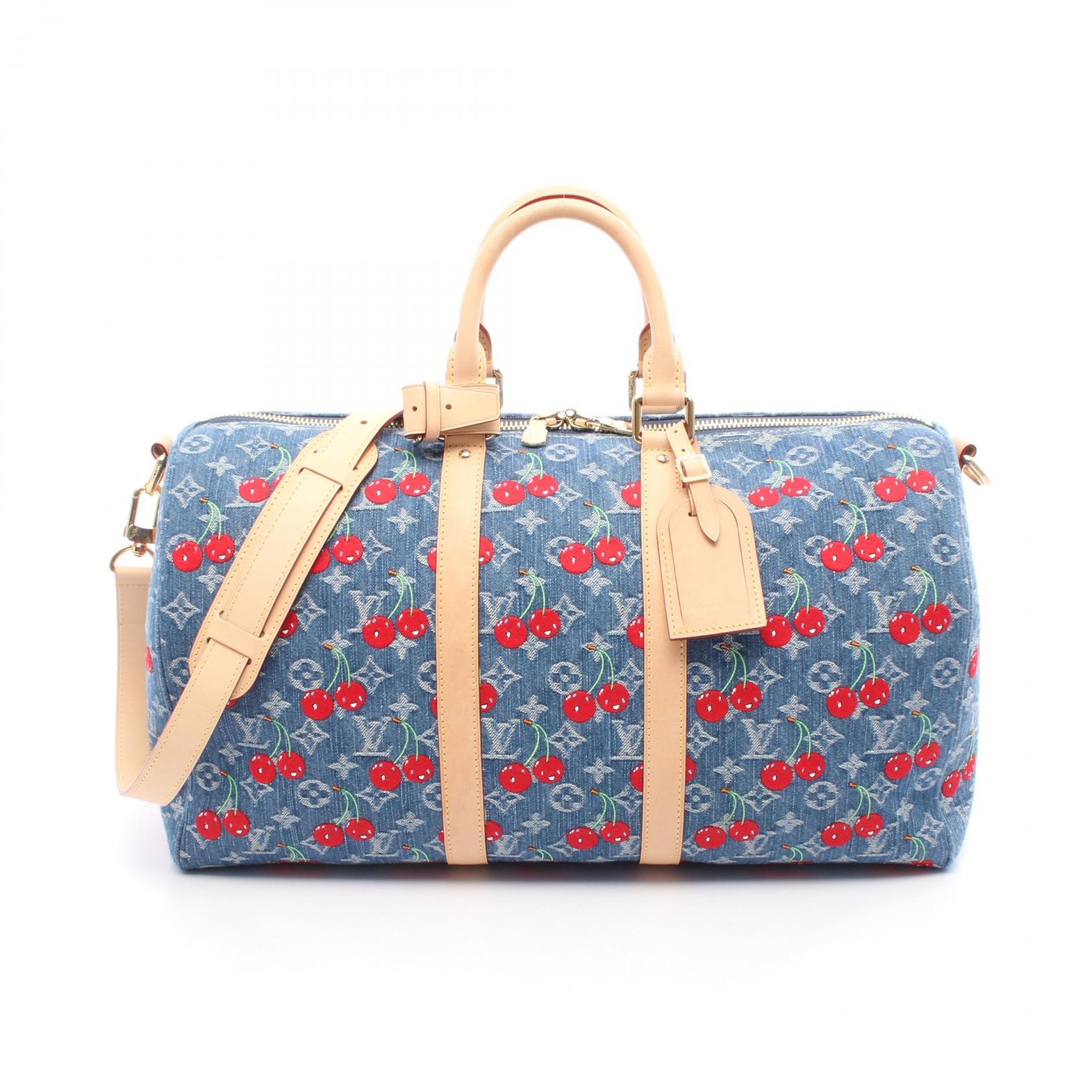 ルイ・ヴィトン LV×TM キーポル・バンドリエール45 M13875 モノグラム・チェリー