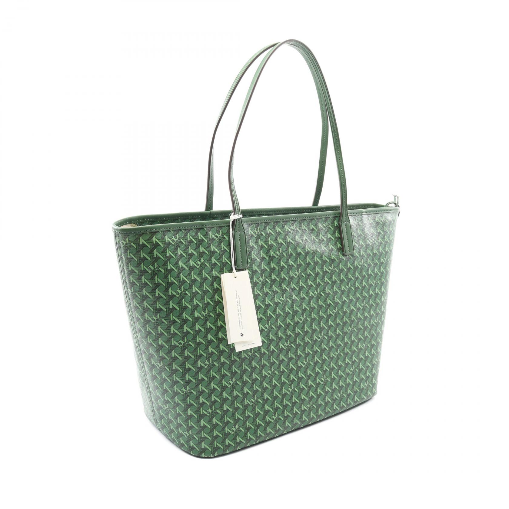 Tory Burch オリーブグリーン トートバッグ Tory Burch Ever ready Zip Tote shoulder Bag 145634367 canvas