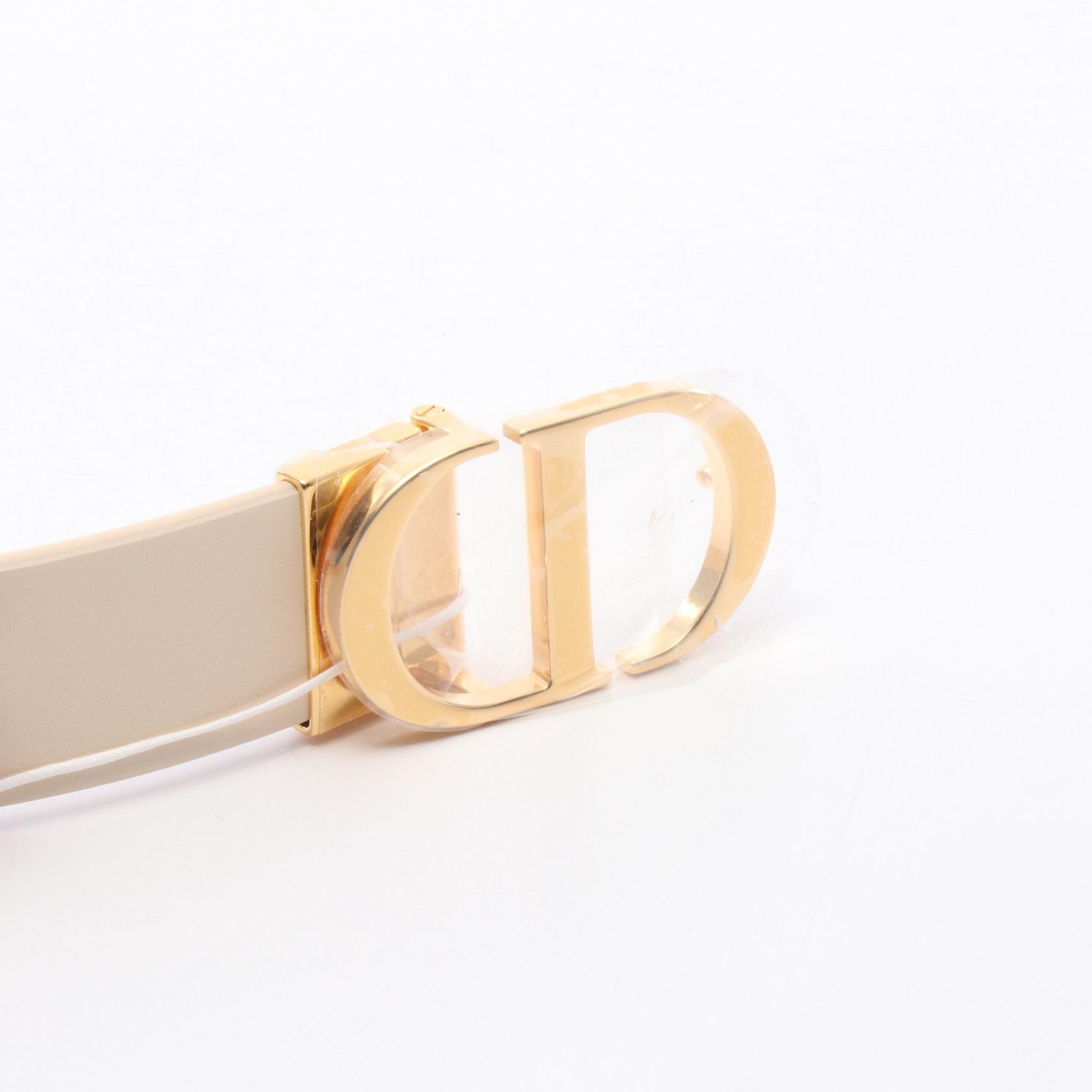 Dior Pink and Gold Women\'s Belt 30 montaigne leather belt Dior Pink size 80 cm in Leather  main image 4
