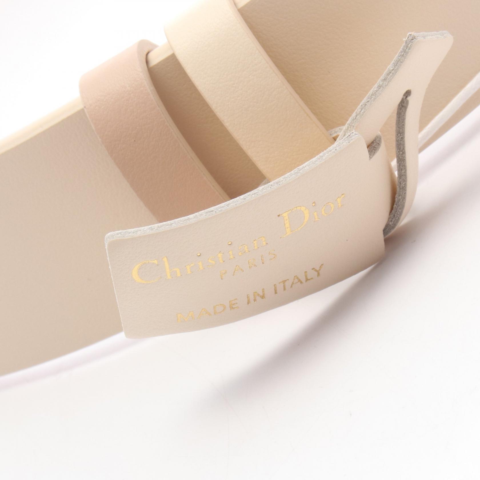 Dior 30 MONTAIGNE Belt B0447UWGA12690 leather Beige Pink NEW Women