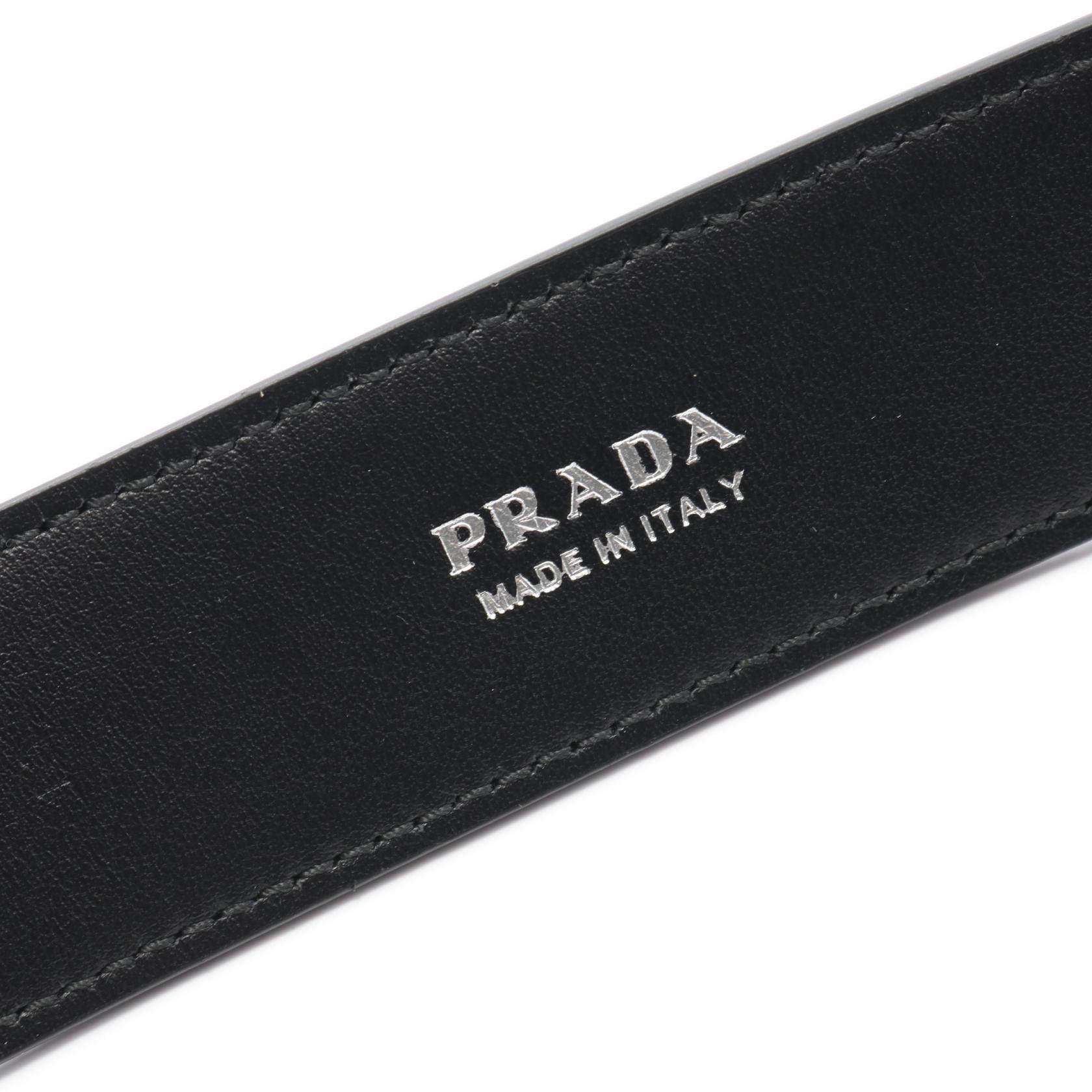 PRADA Triangle logo belt ceinture #90 2CC672053F000290 Saffiano