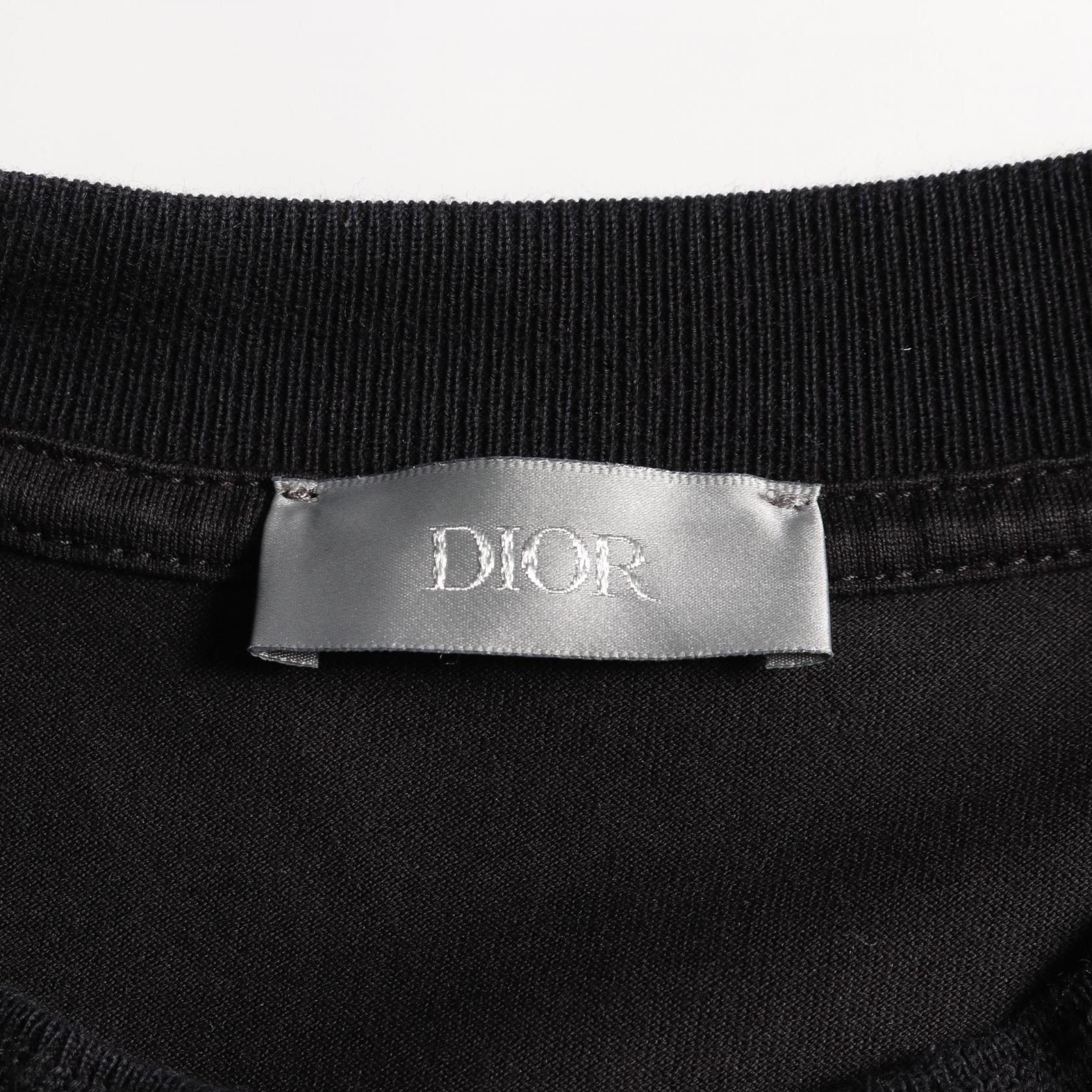 Christian Dior◆Jardin Cotton Linen Tee/Tシャツ/SIZE:M/コットンリネン/ネイビー/総柄 Christian Dior JARDIN T-shirt cotton Black Size S Used mens | eBay