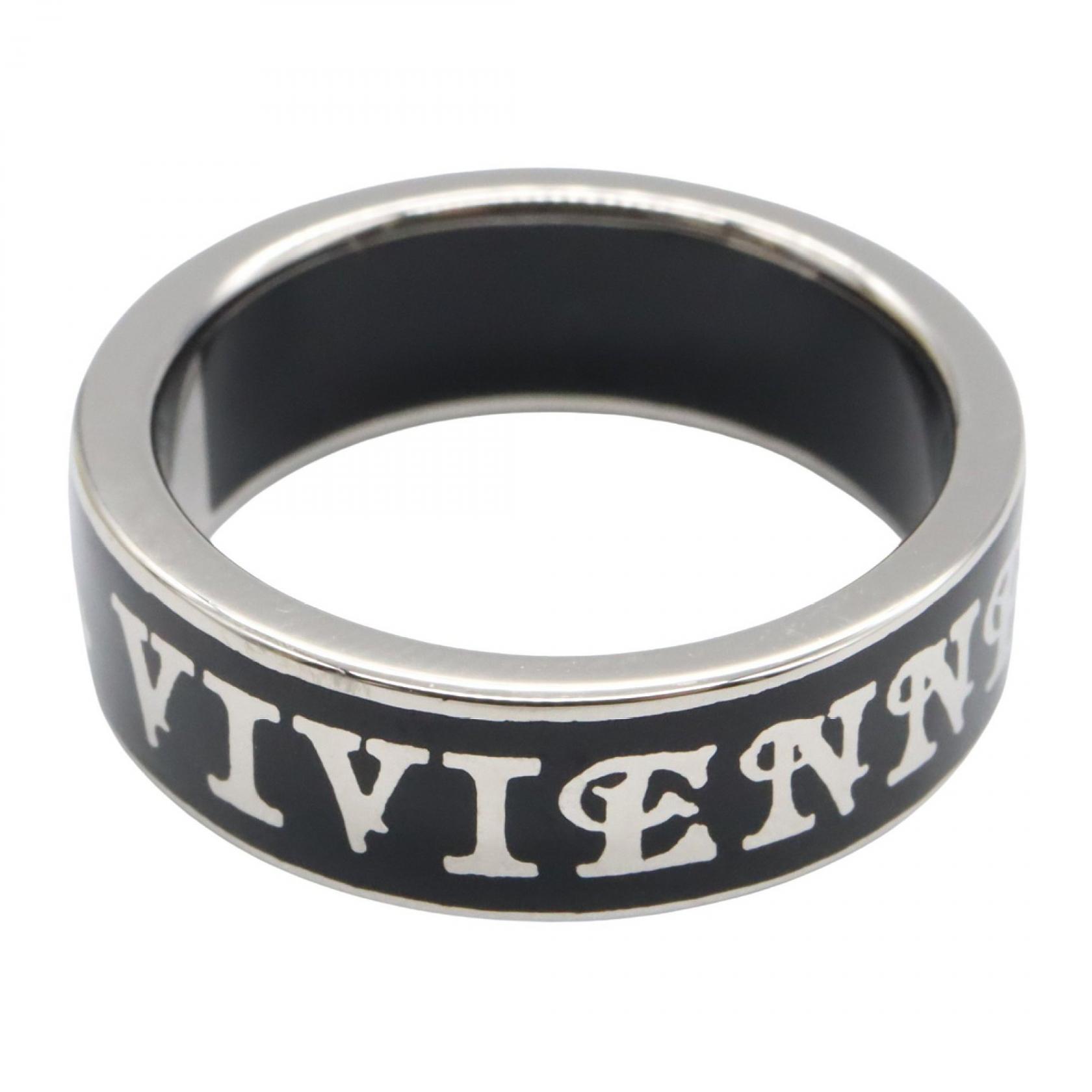 Vivienne Westwood Conduit Street Ring Silver925 Black NEW Unisex