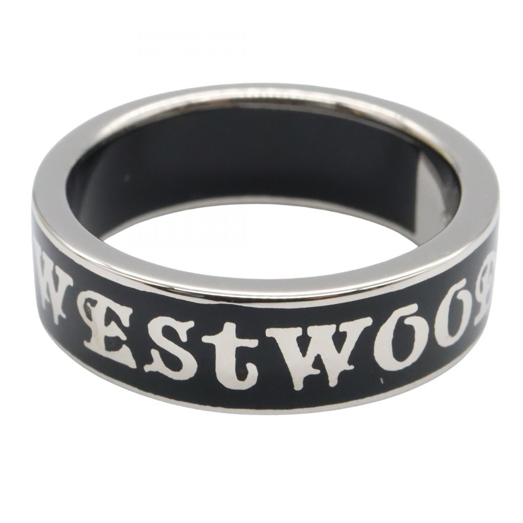 Vivienne Westwood Conduit Street Ring Silver925 Black NEW Unisex