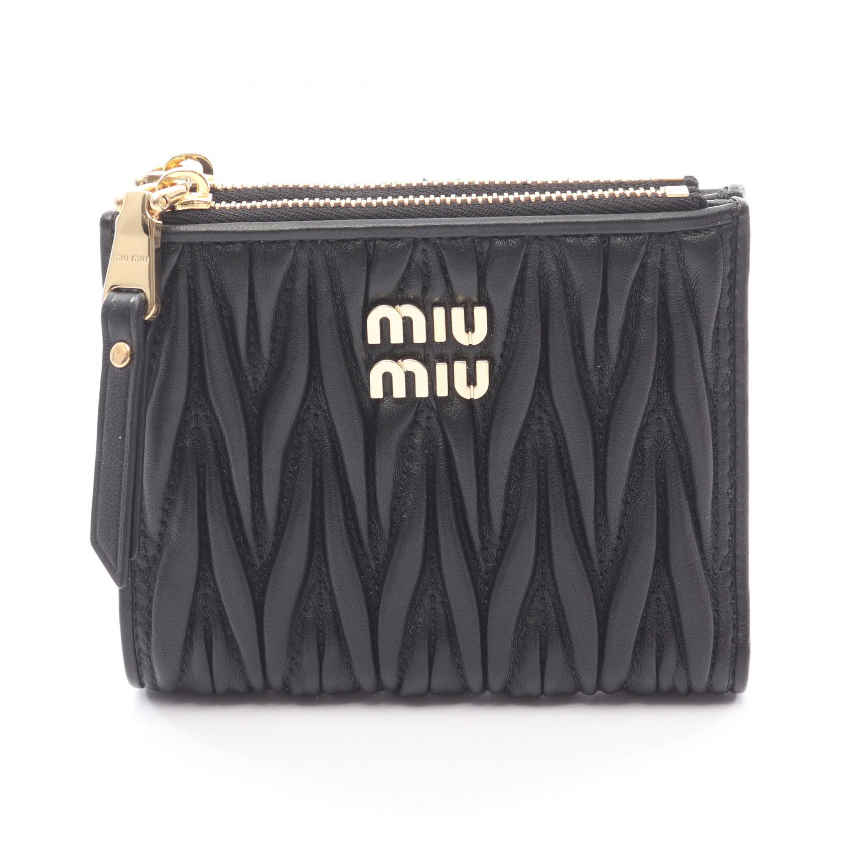 Miu Miu MATELASSE'MIU Matelasse Bi-fold wallet 5ML024AFPPF0002