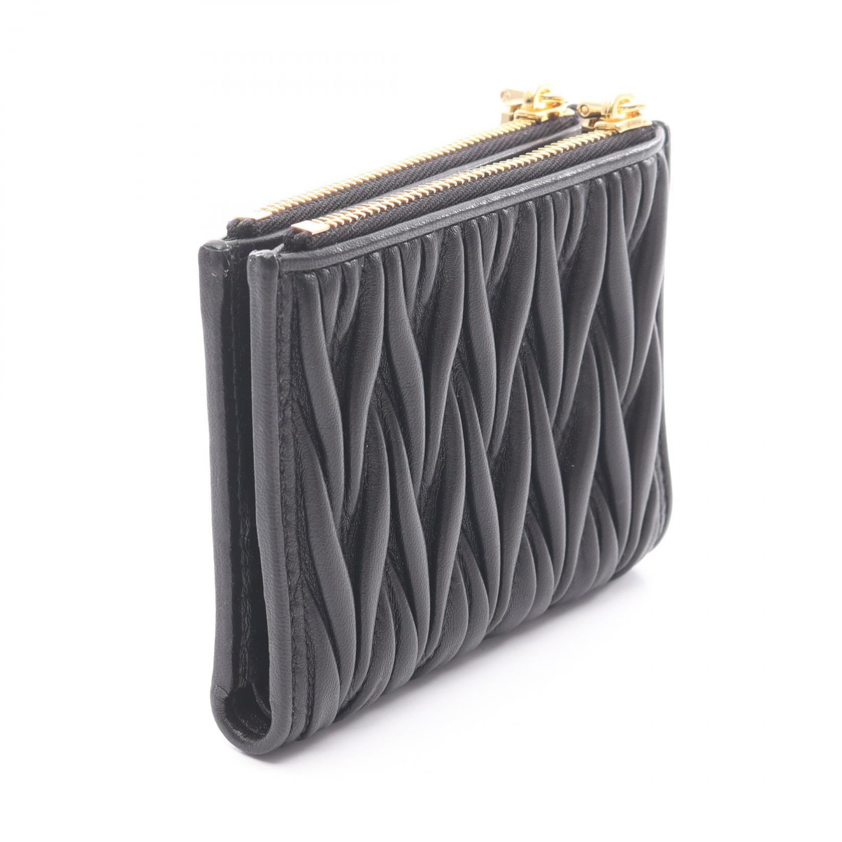 Miu Miu MATELASSE'MIU Matelasse Bi-fold wallet 5ML024AFPPF0002